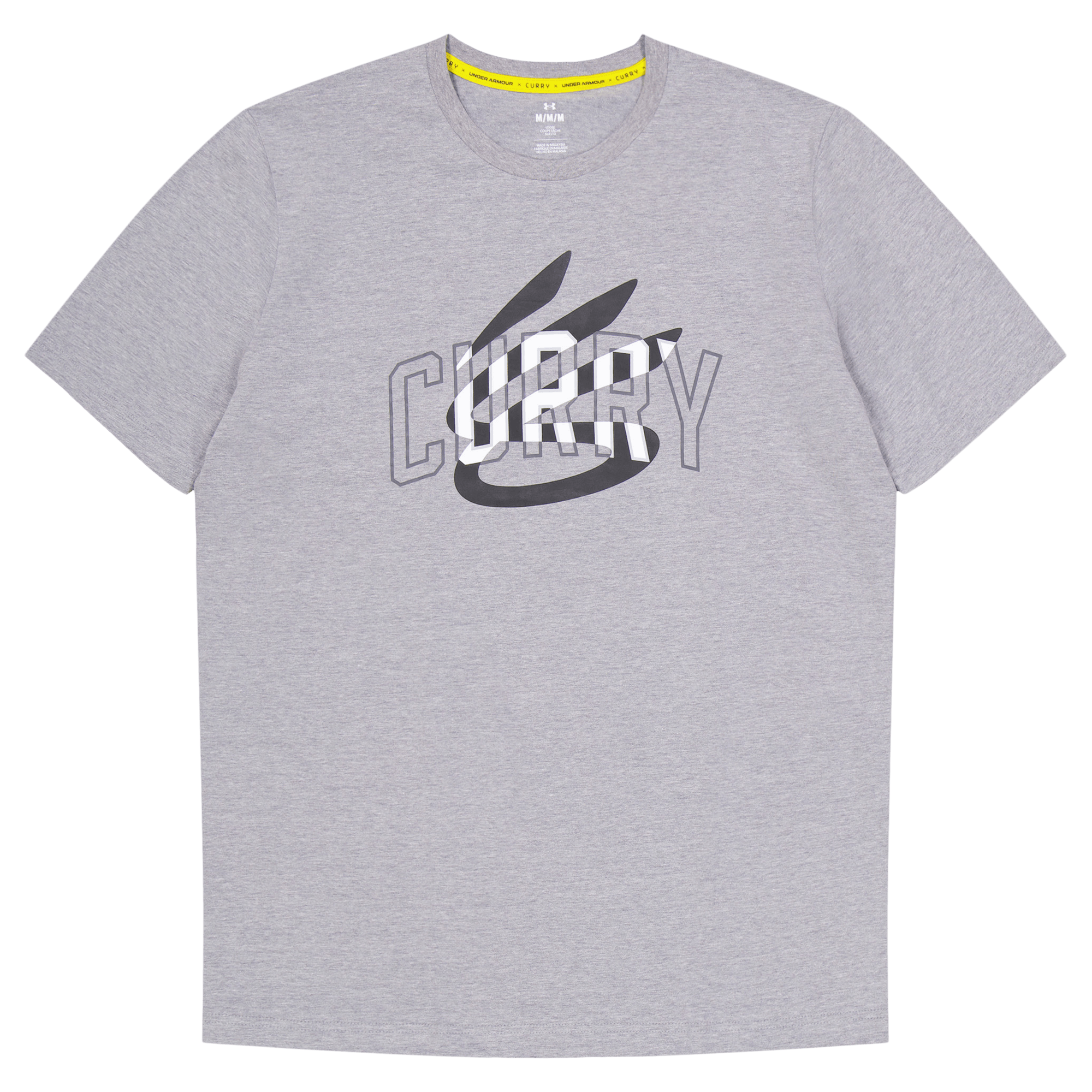 Curry Champ Mindset Tee Steel, Male, Apparels, T-shirt, Grey, L