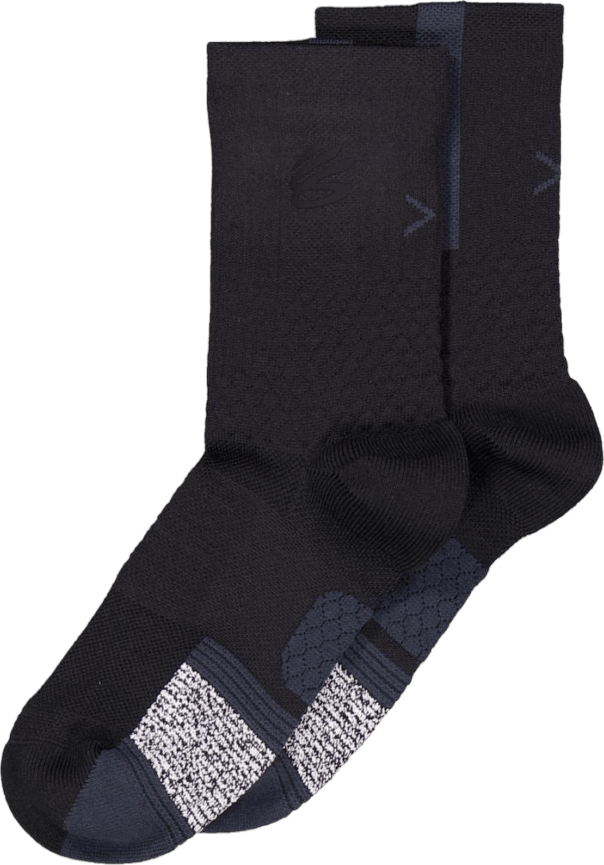 Curry Ua Ad Playmaker 1p Mid Black, Unisex, Apparels, Socks, Black, M