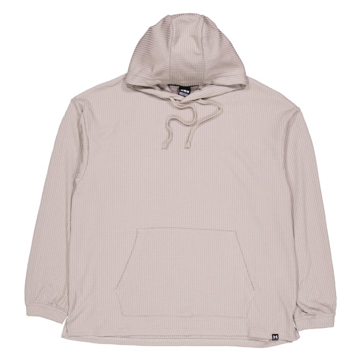 Ua Rival Waffle Hoodie Taupe, Male, Apparels, Shirts, Beige, L