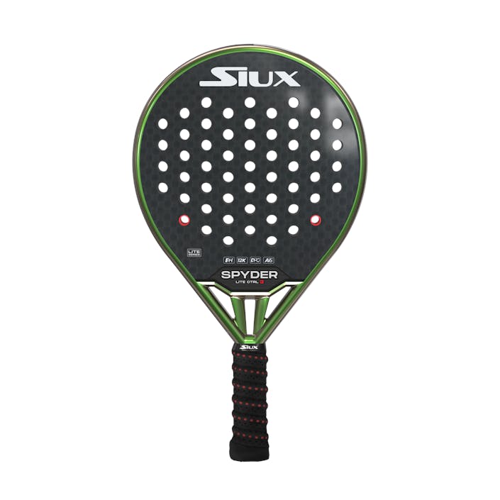 SIUX Spyder Lite CTRL 3 Hard, Unisex, Utrustning, racketar, Padel, Svart, ONESIZE