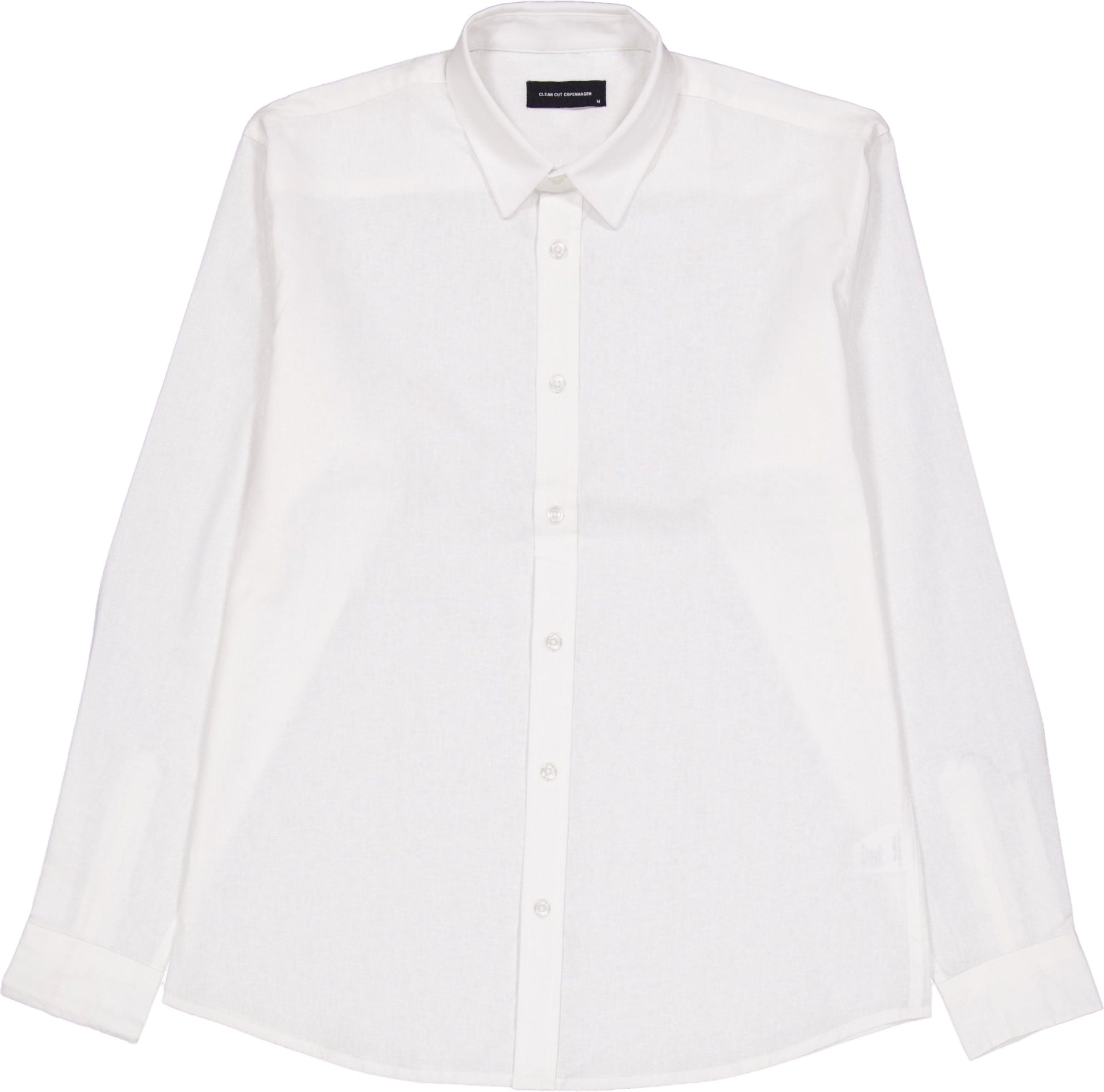 Cotton / Linen Shirt L/s White 02