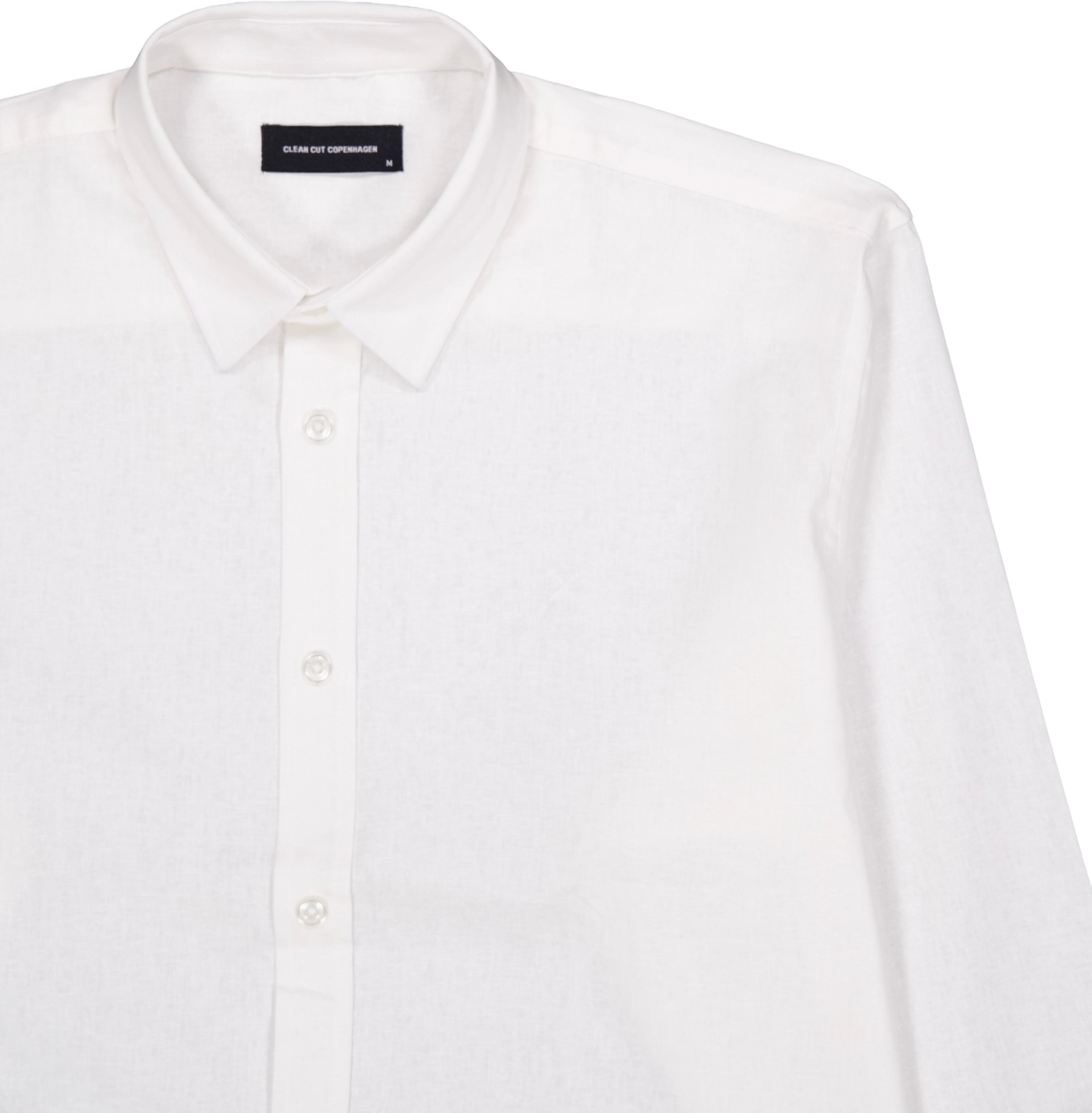 Cotton / Linen Shirt L/s White 02 - Bild 3