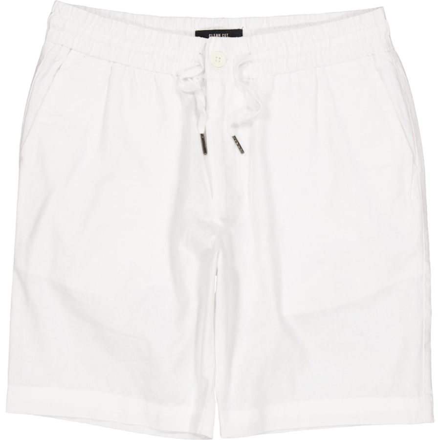Barcelona Cotton / Linen Short White 02