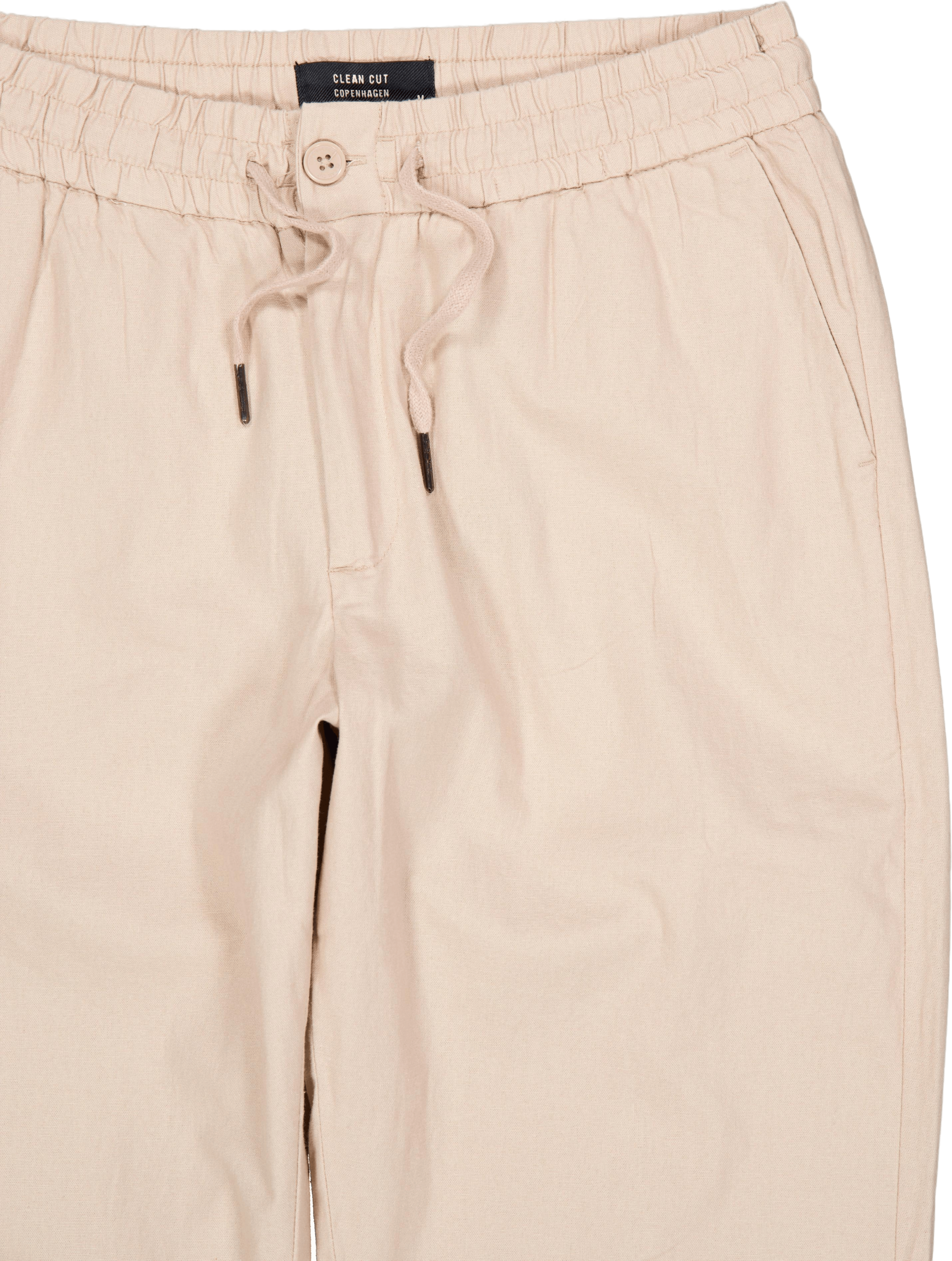 Barcelona Cotton / Linen Pants Khaki - Bild 3