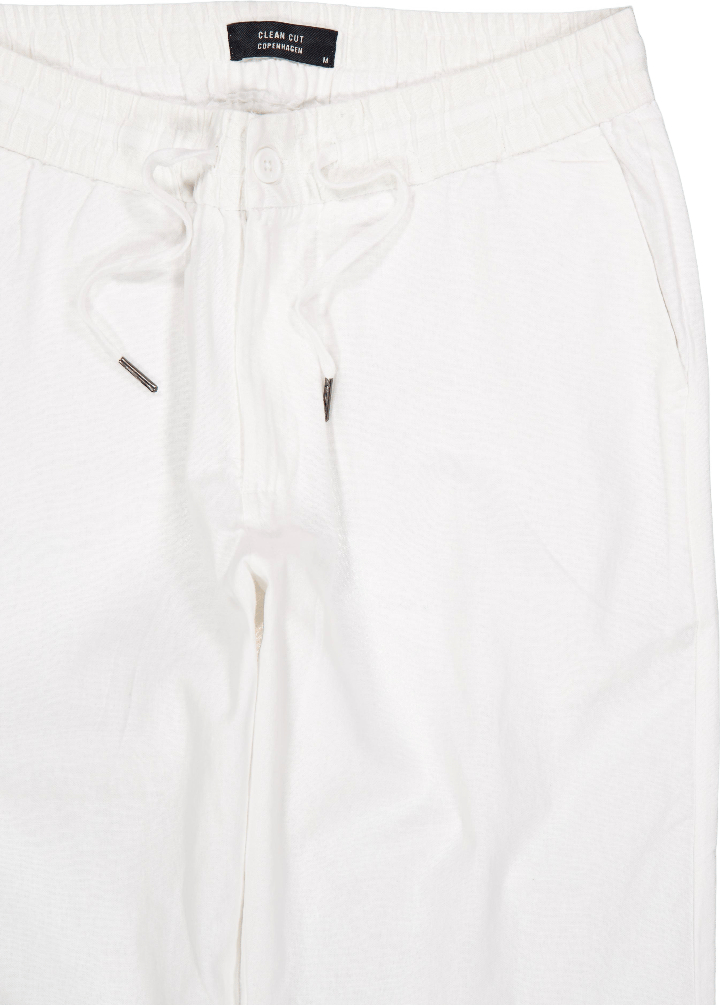 Barcelona Cotton / Linen Pants White 02 - Bild 3
