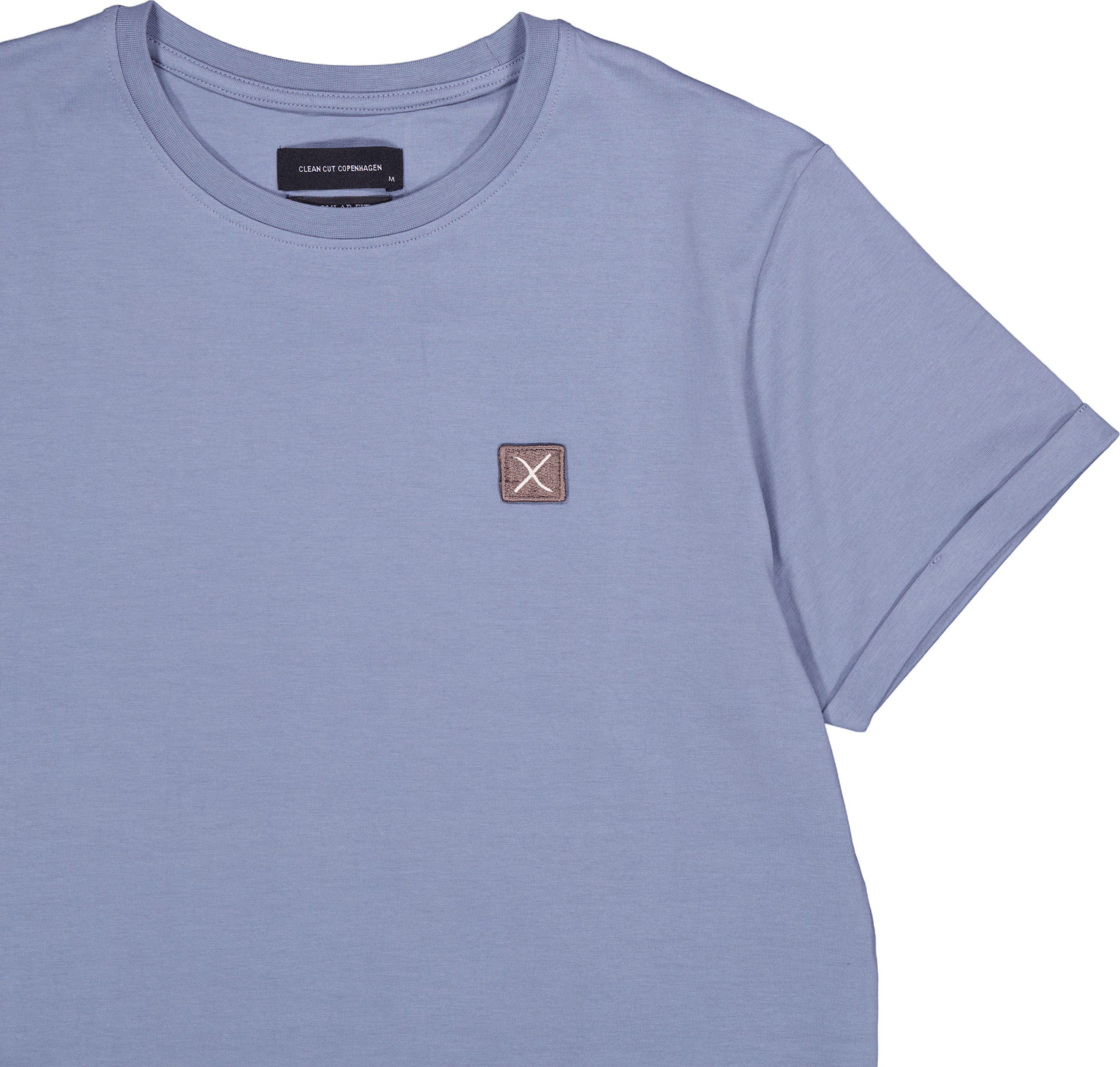 Basic Organic Tee Dusty Blue - Bild 3