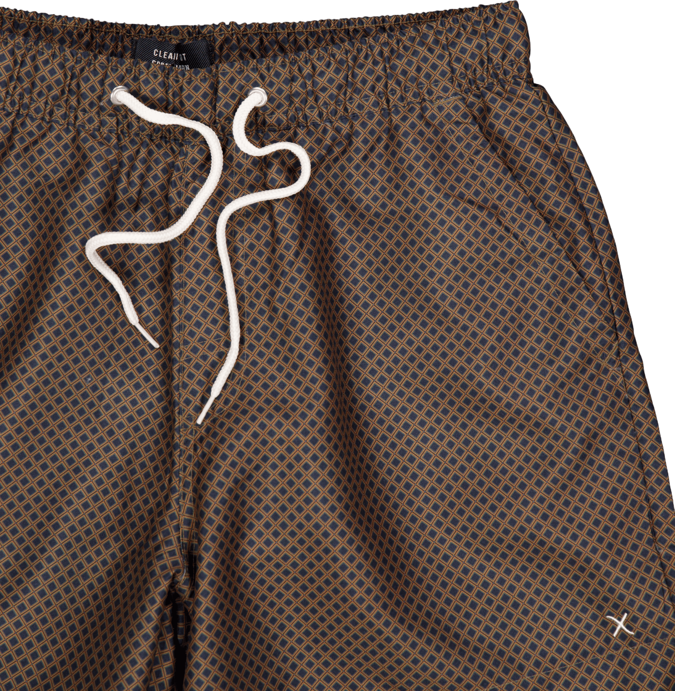 Swim Shorts Dark Navy / Orange Square - Bild 3