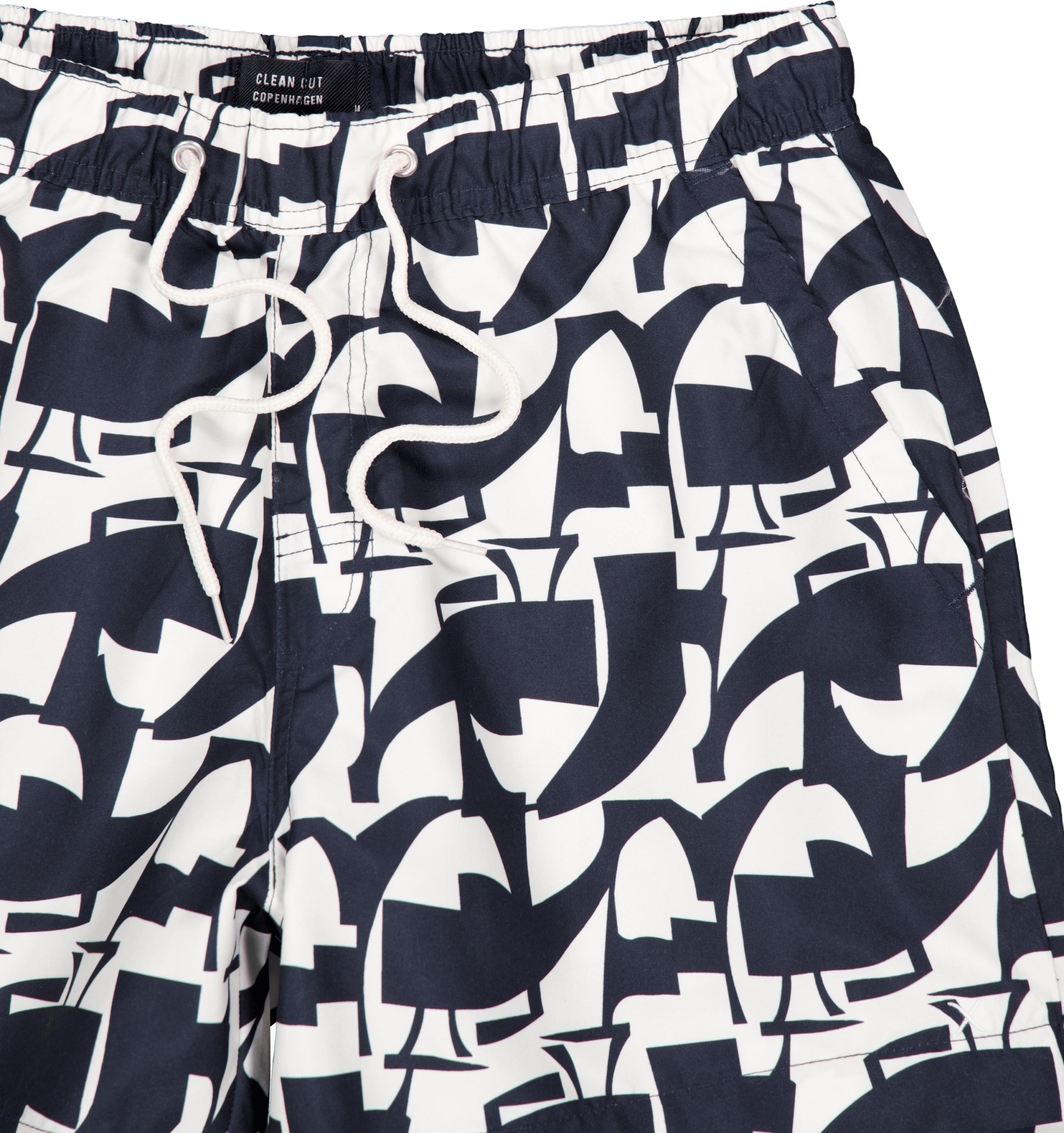 Swim Shorts Navy / Ecru Graphic - Bild 3