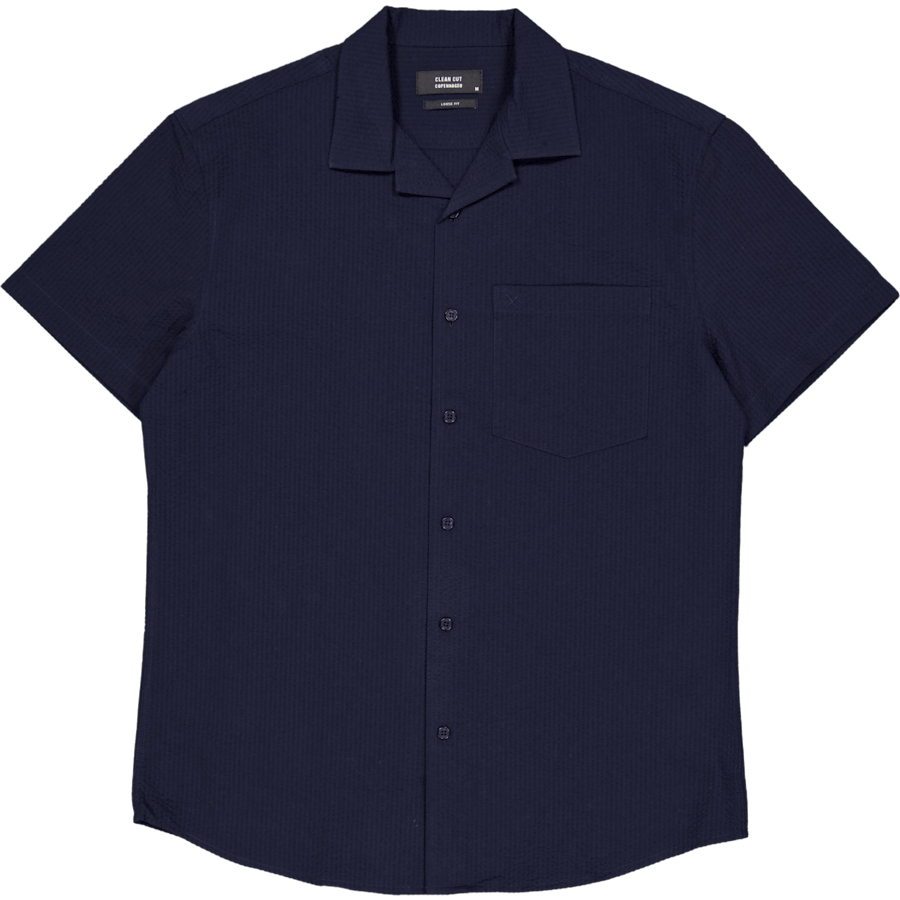 Bowling Julius Seersucker Shir Navy