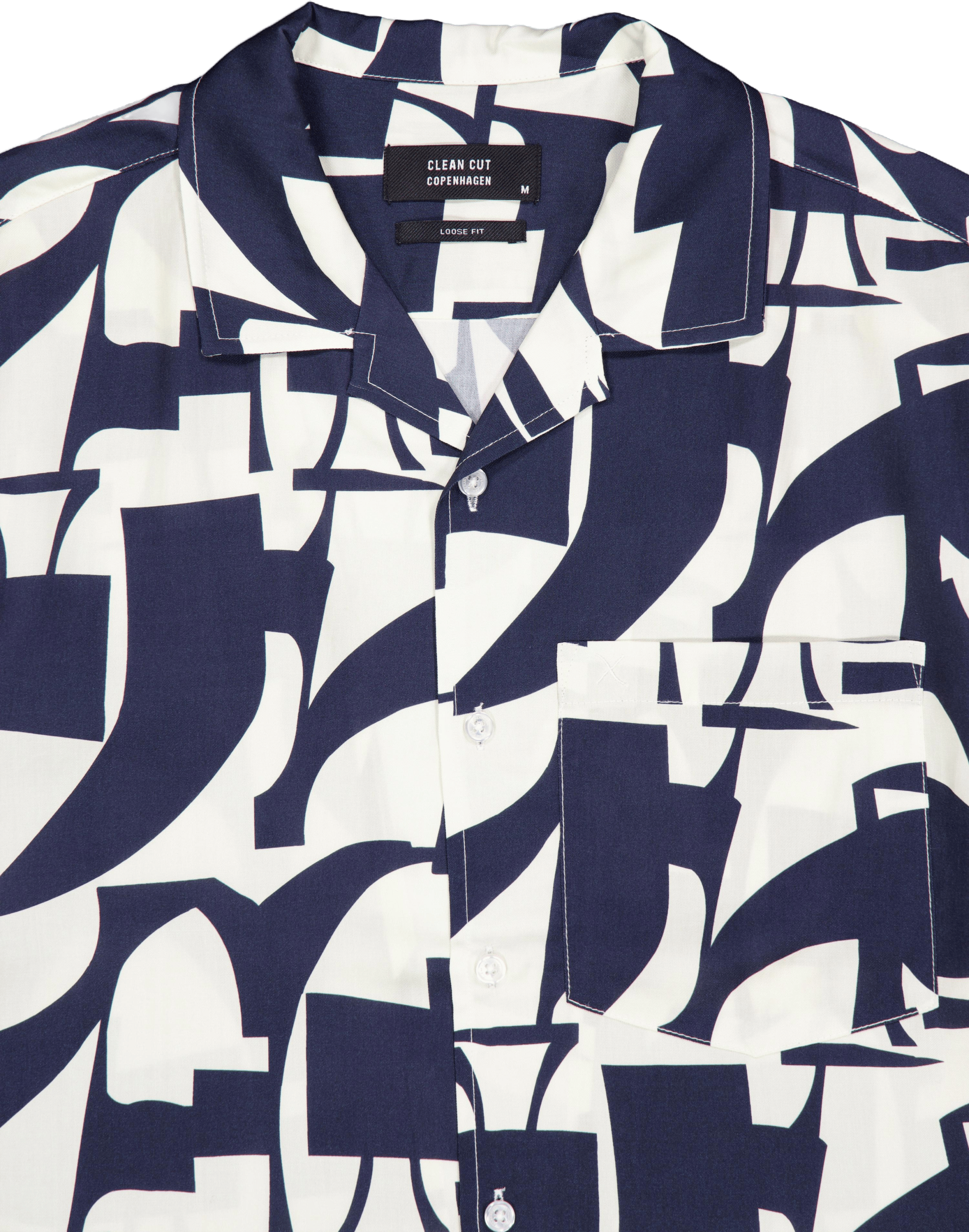 Bowling Jonathan Tencel Shirt  Dark Navy/ecru - Bild 3