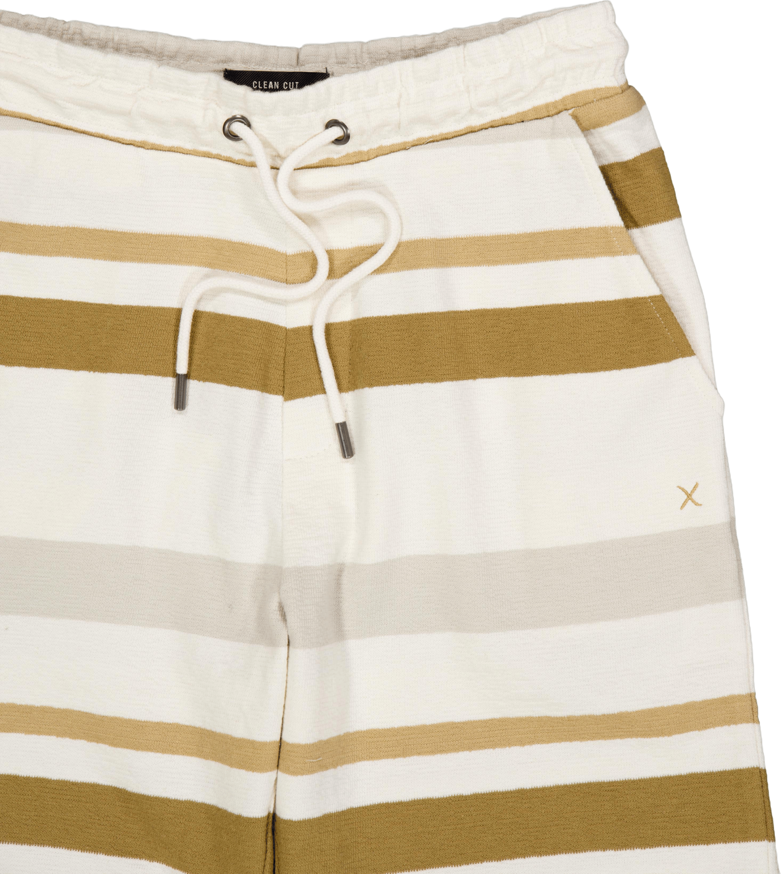 Calton Striped Structured Shor Ecru/khaki Stripe - Bild 3
