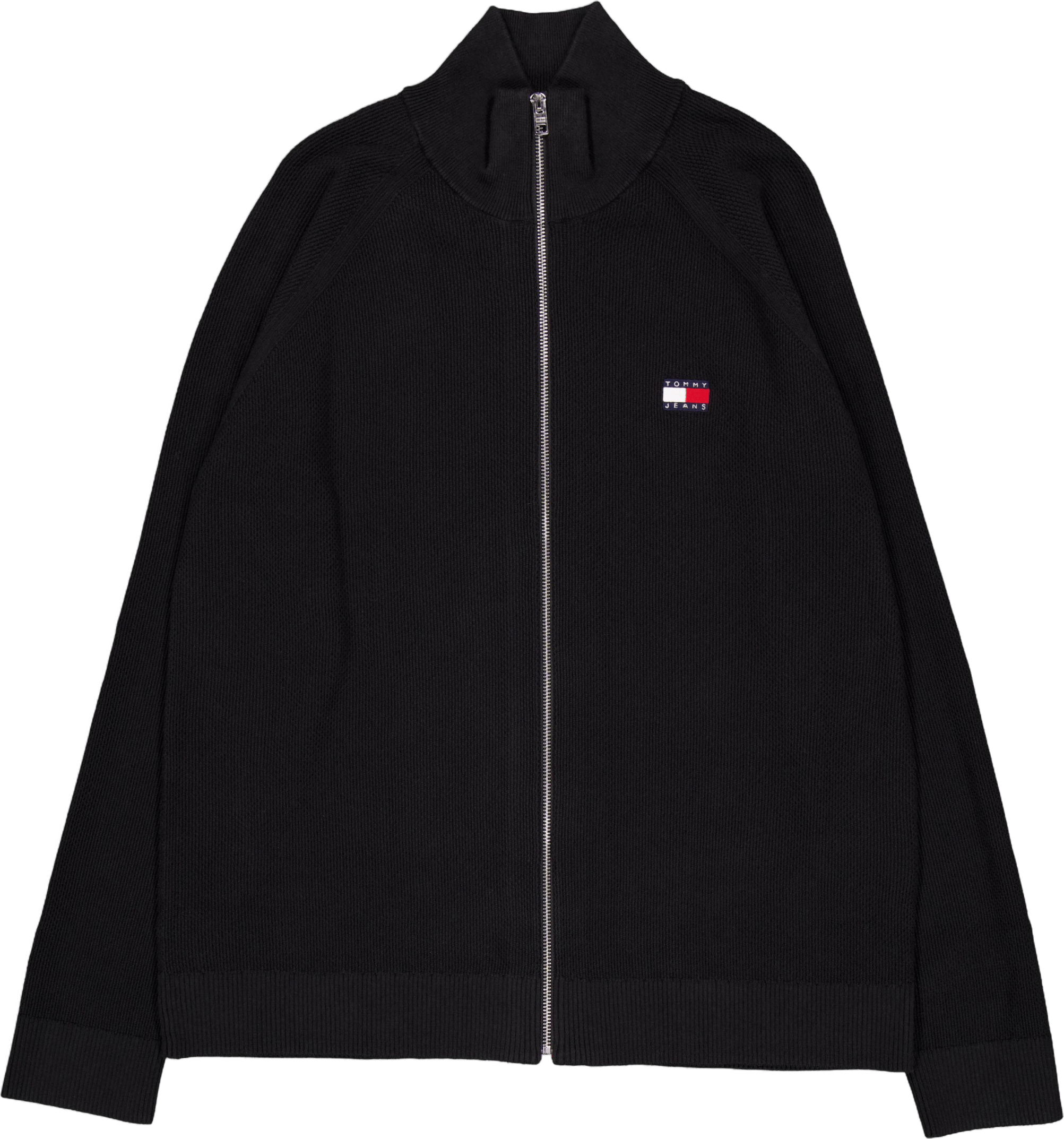 Tjm Reg Ziptru Hi Neck Sweater Bds-black