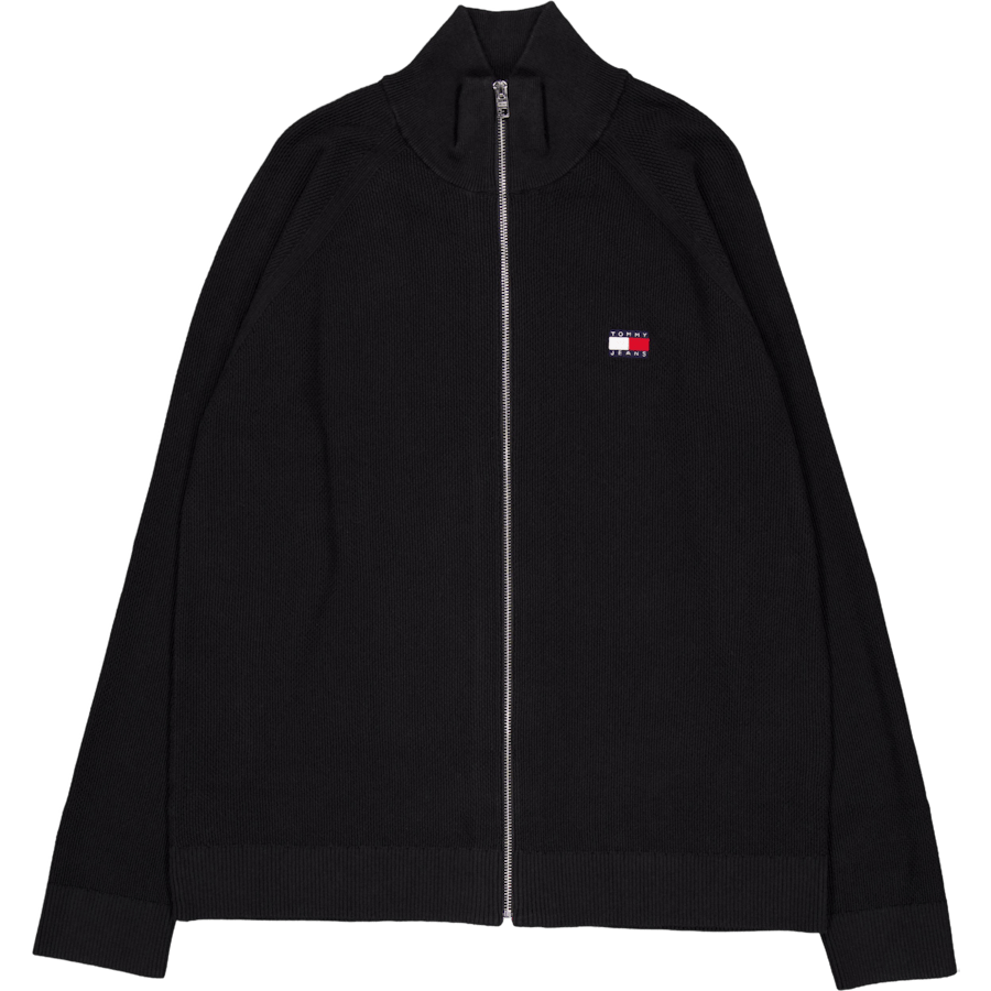 Tjm Reg Ziptru Hi Neck Sweater Bds-black