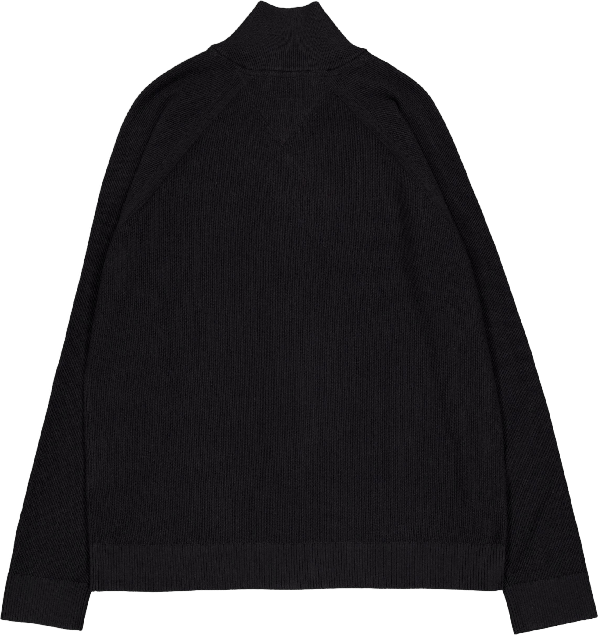 Tjm Reg Ziptru Hi Neck Sweater Bds-black - Bild 2
