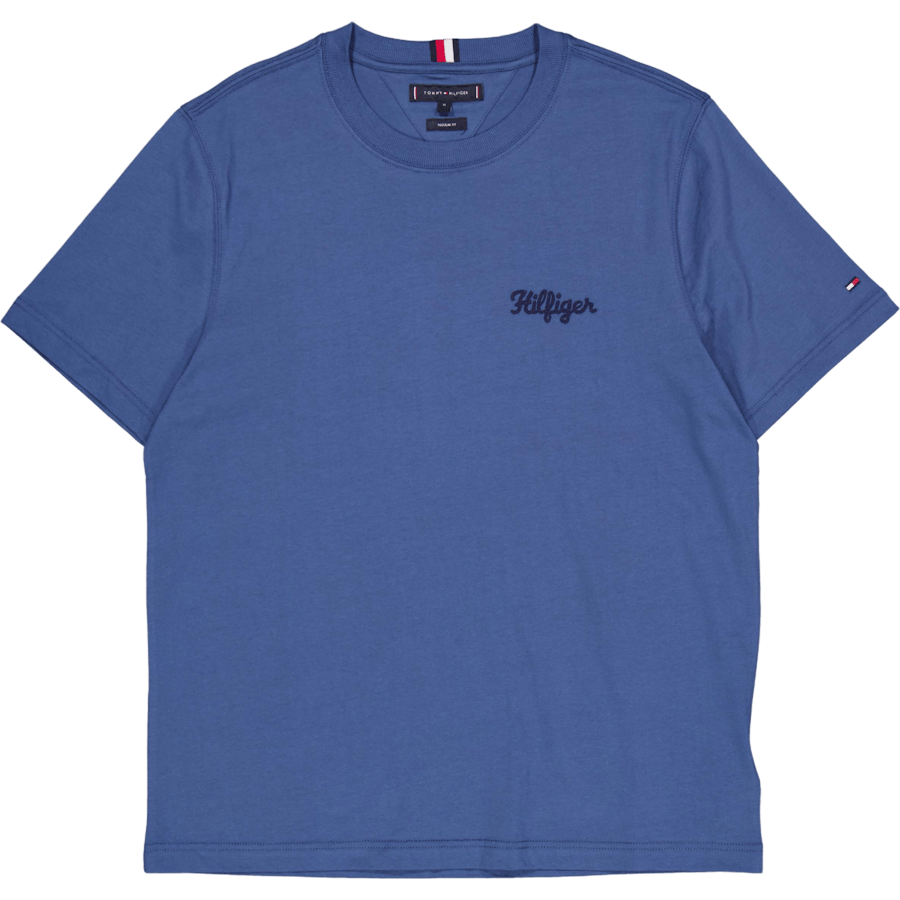 Hilfiger Chainstitch Tee Dbz-aegean Sea