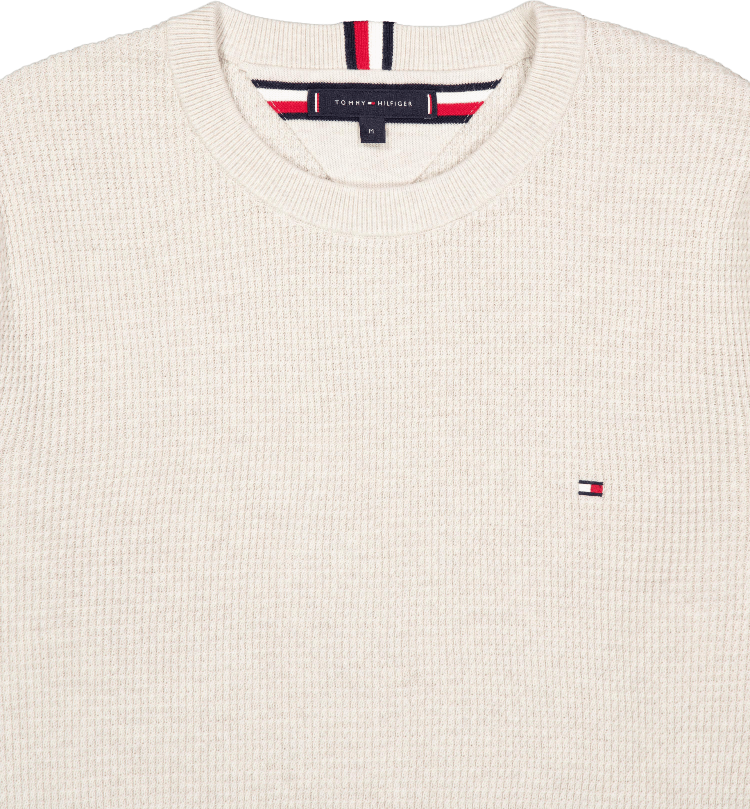 Refined Structure Crew Nk Hcx-heathered Oatmilk - Bild 3