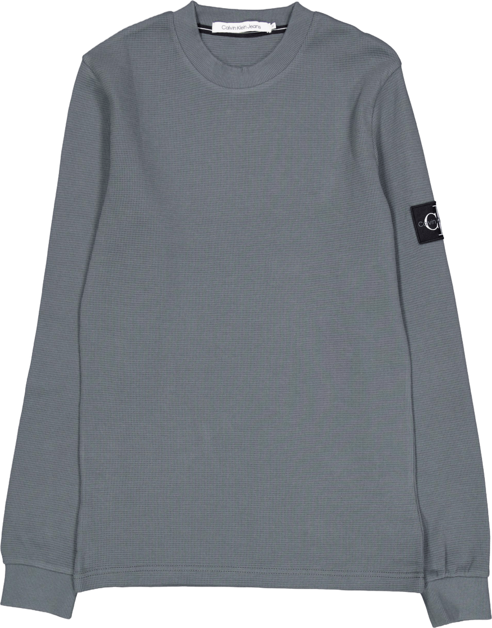 Badge Waffle Ls Tee Psl-endless Grey