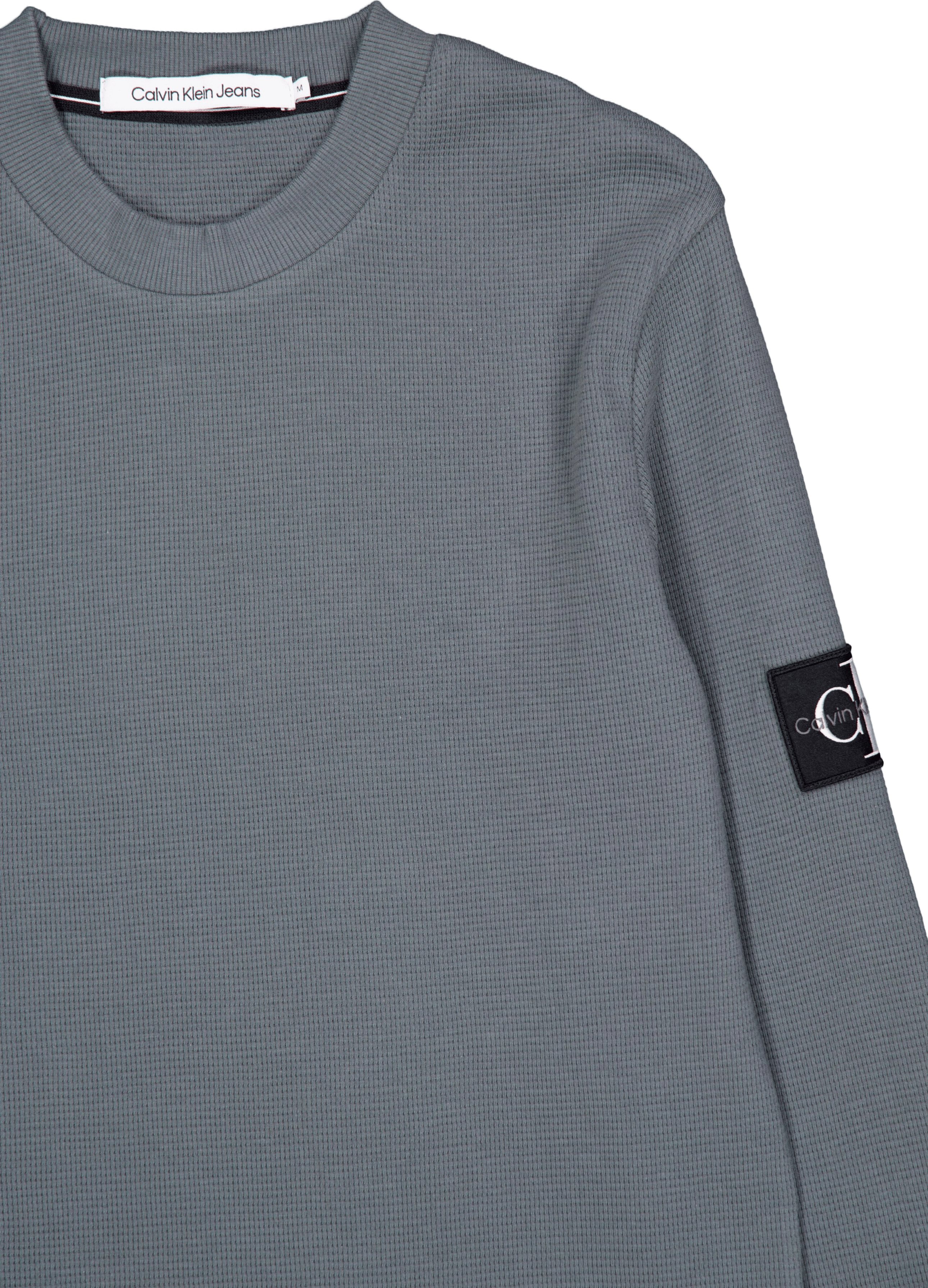 Badge Waffle Ls Tee Psl-endless Grey - Bild 3