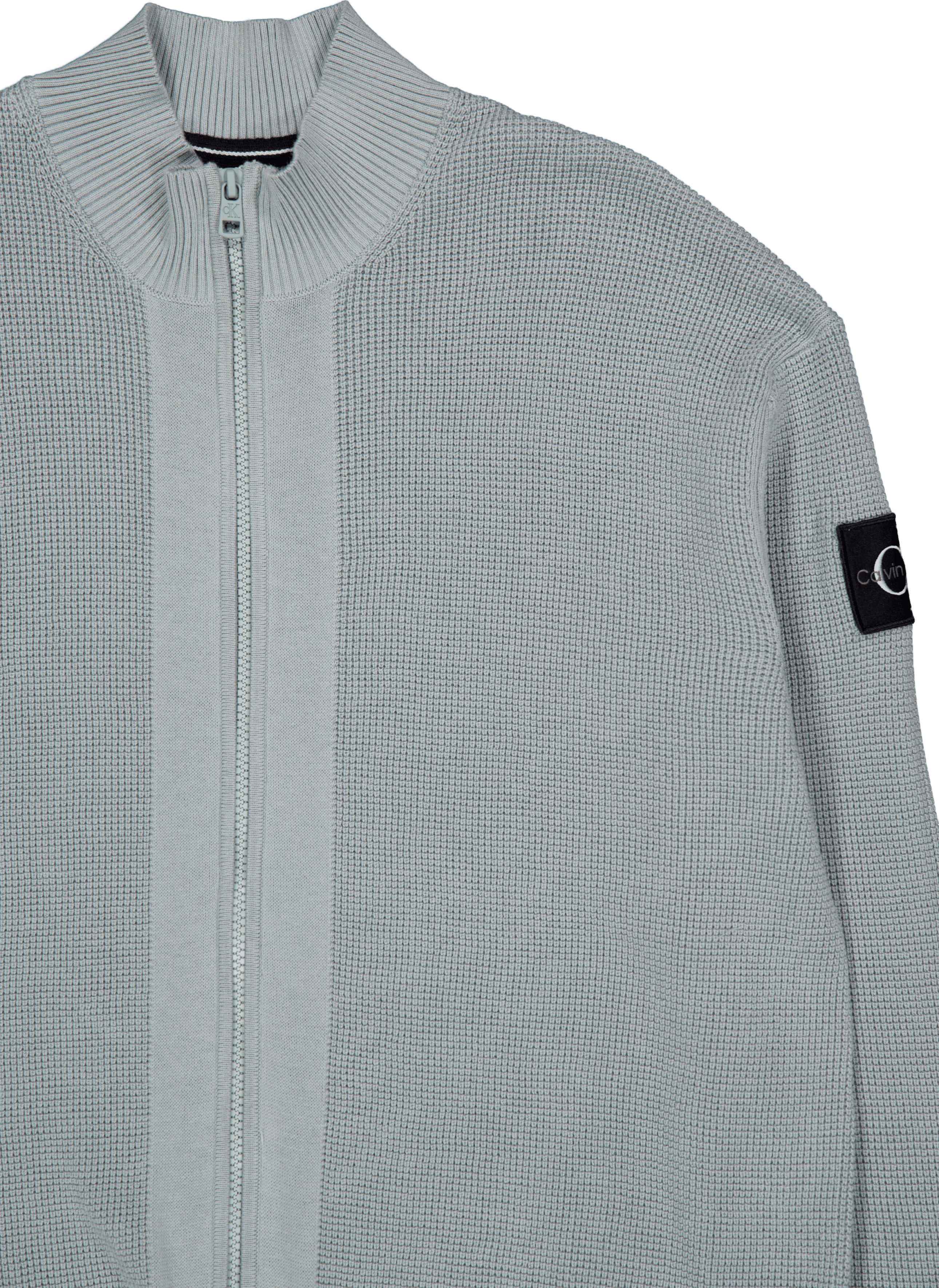 Core Badge Sweater Zip Through Pff-slate Gray - Bild 3