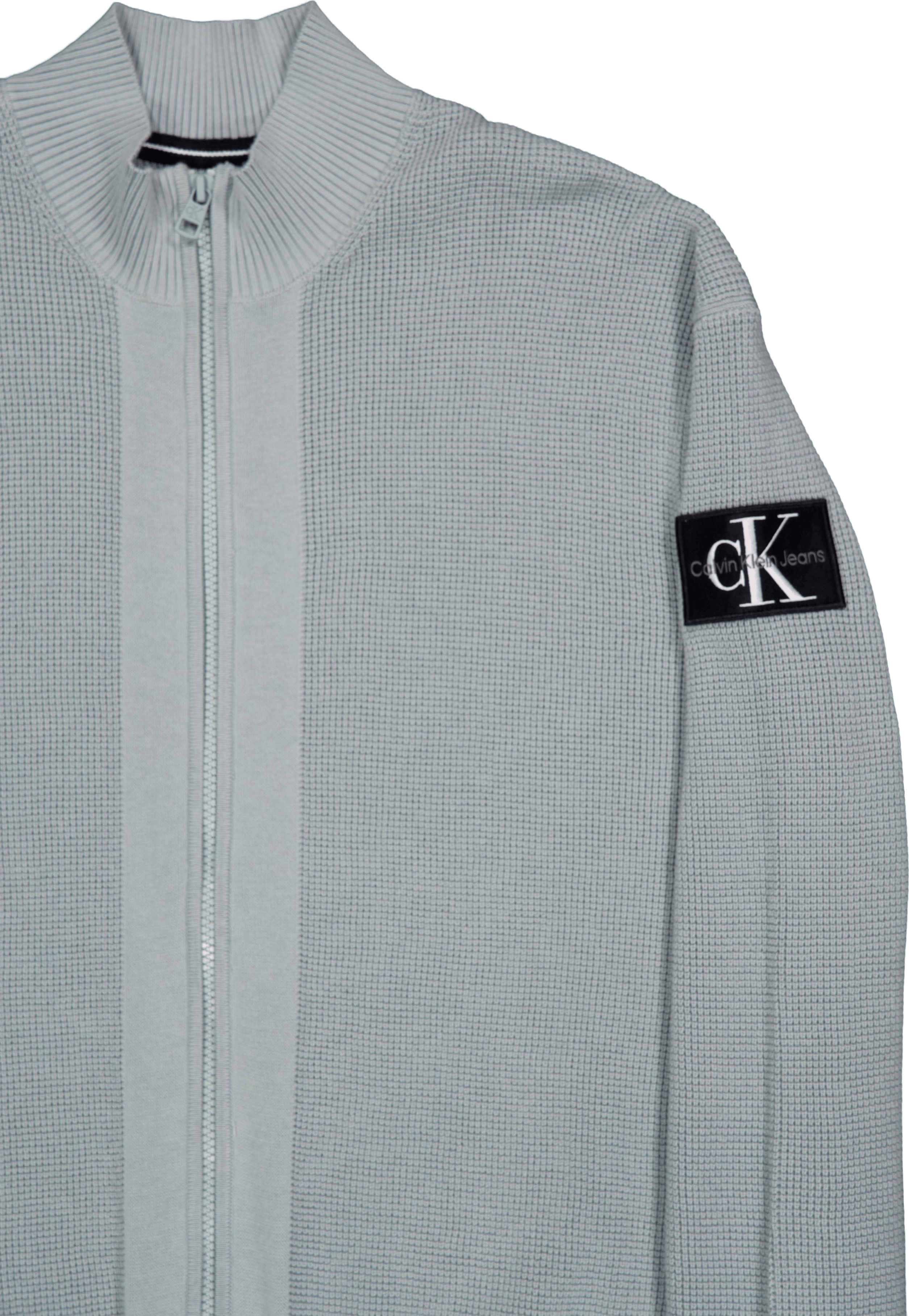 Core Badge Sweater Zip Through Pff-slate Gray - Bild 4