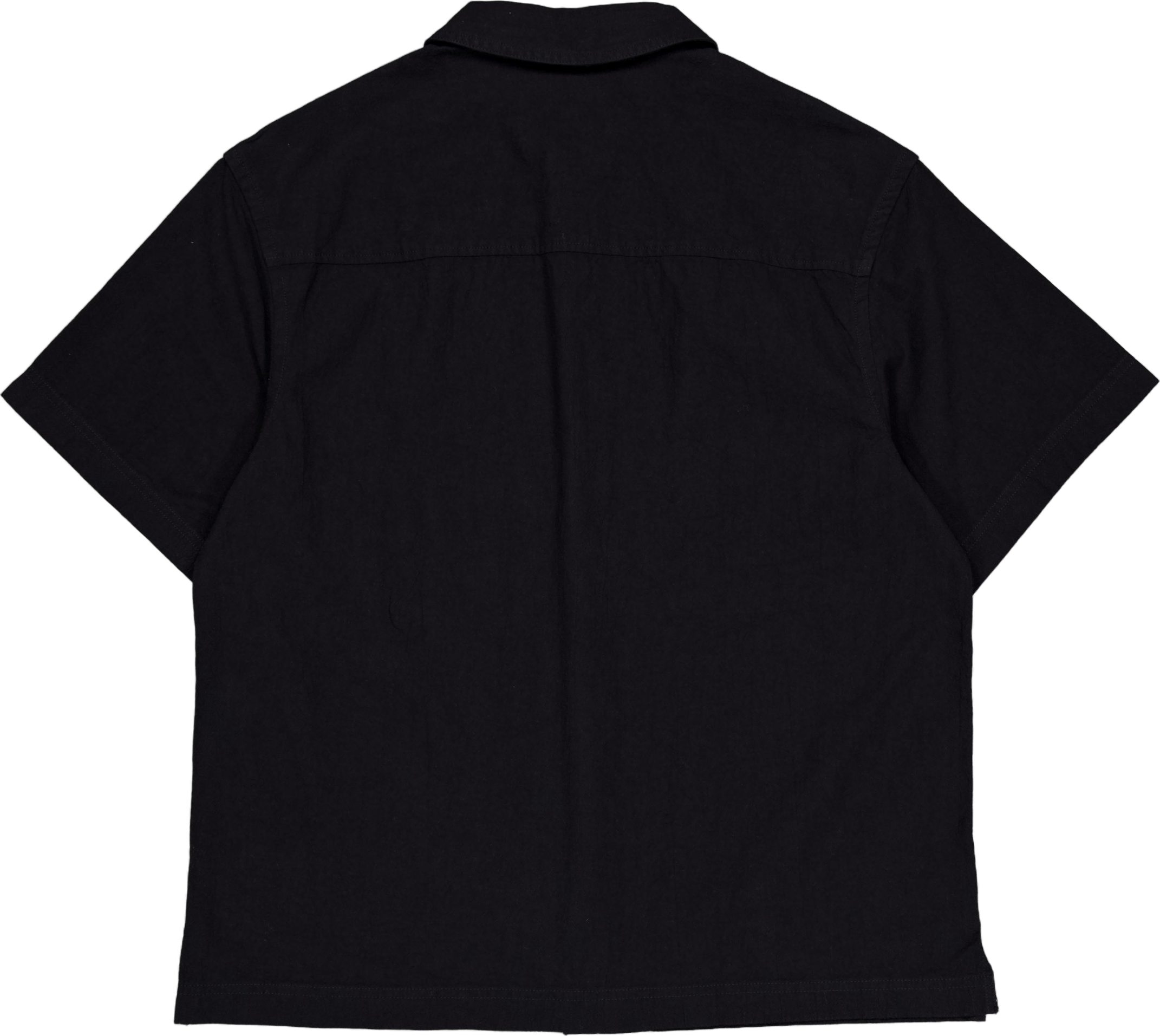 Textured Cotton Ss Shirt Beh-ck Black - Bild 2