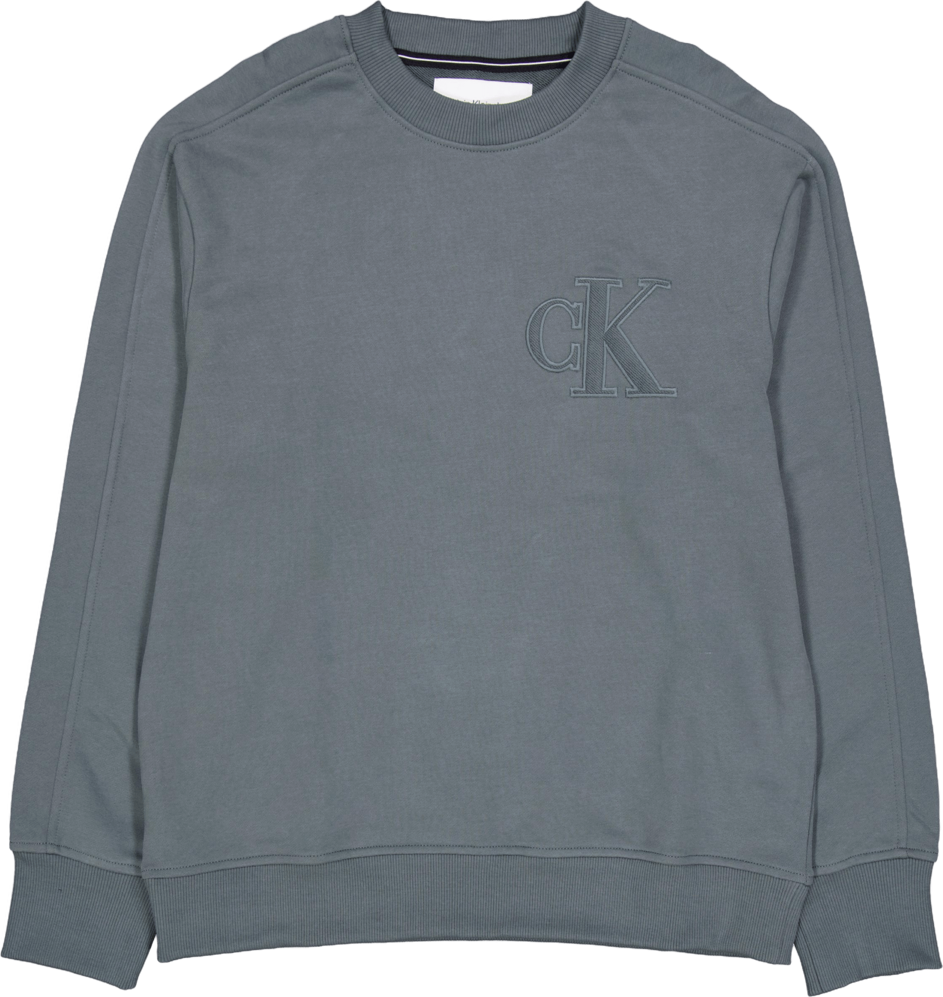 Ck Applique Crew Neck Psl-endless Grey