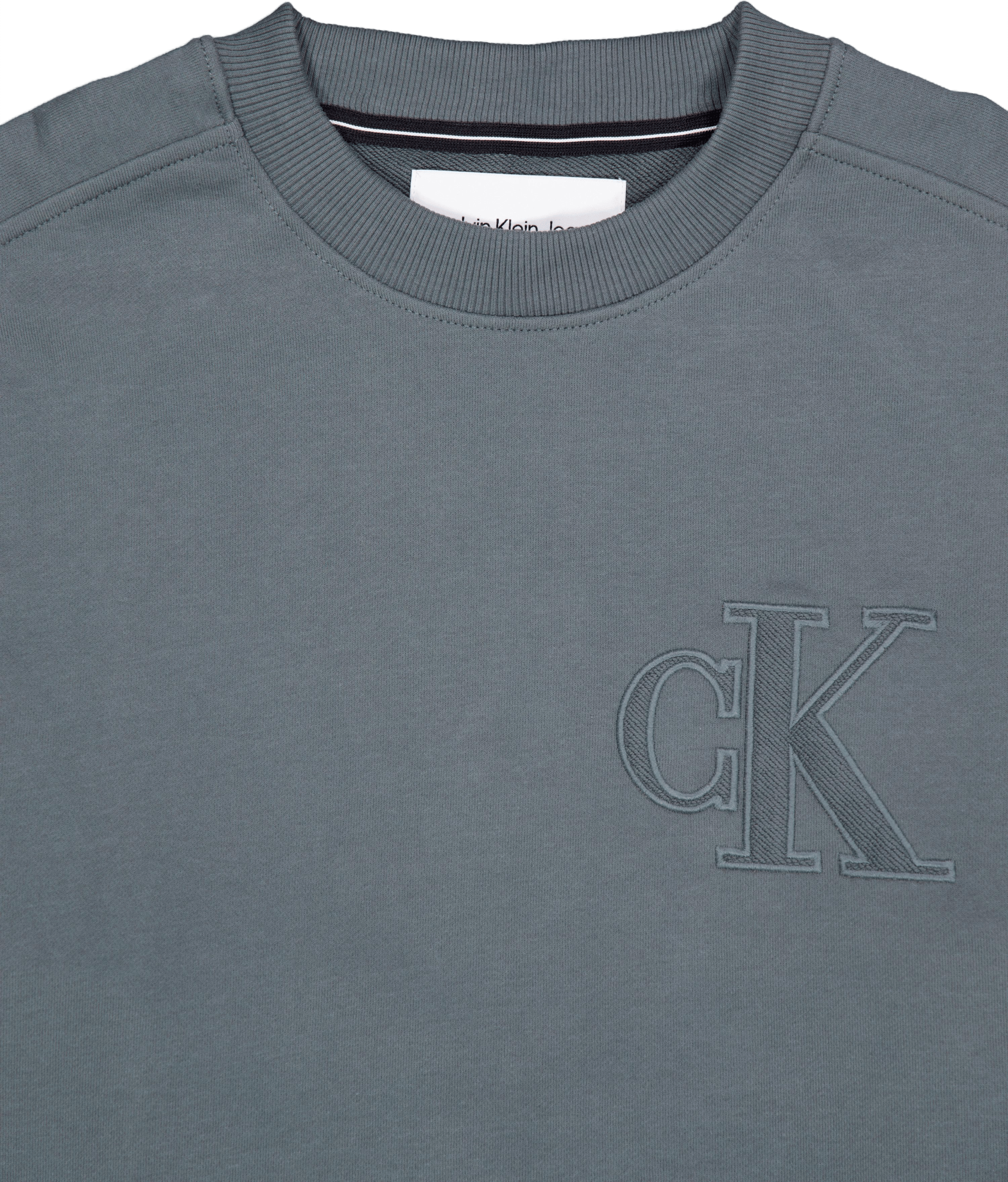 Ck Applique Crew Neck Psl-endless Grey - Bild 3