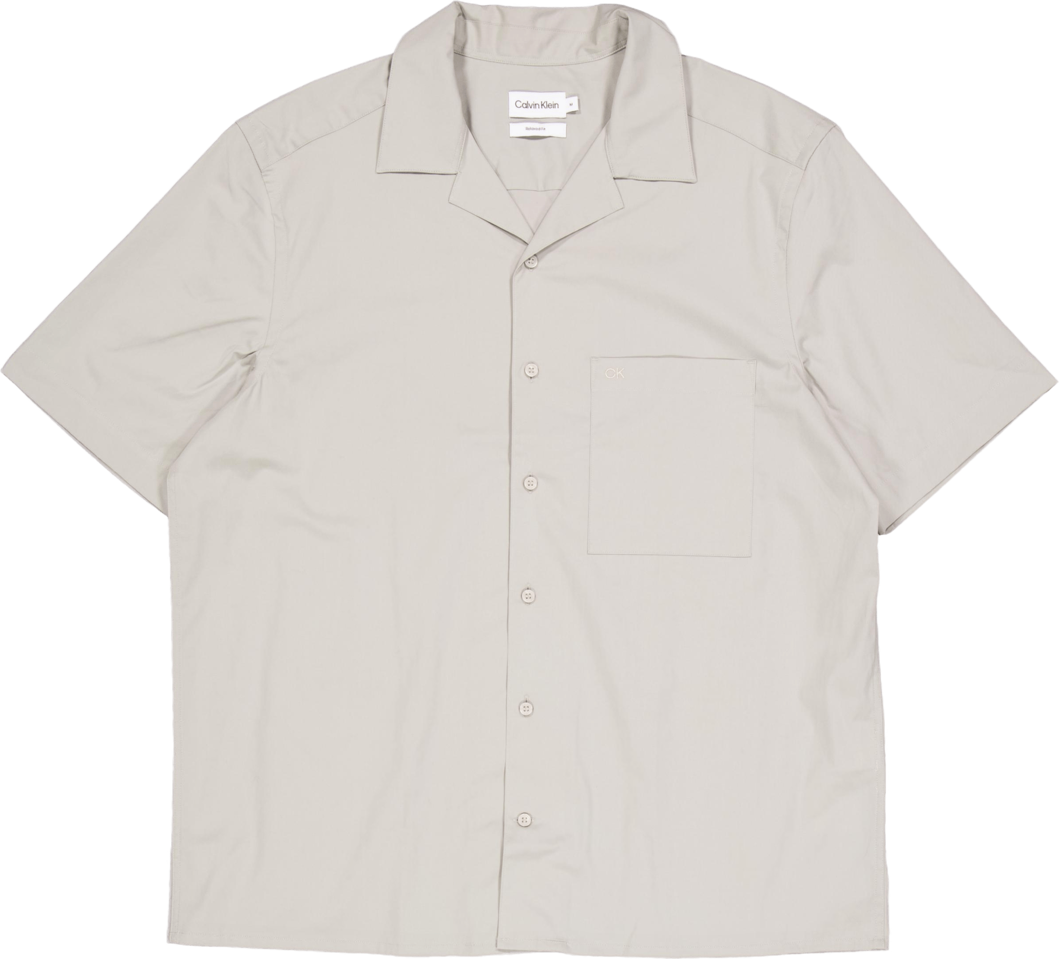 Poplin Cuban Collar S/s Shirt Pc7-london Fog