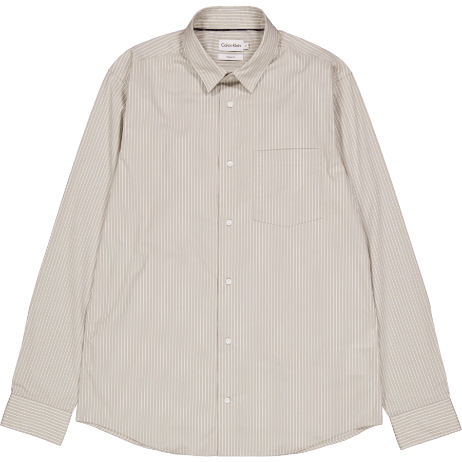 Poplin Stretch Stripe Shirt Pc7-london Fog