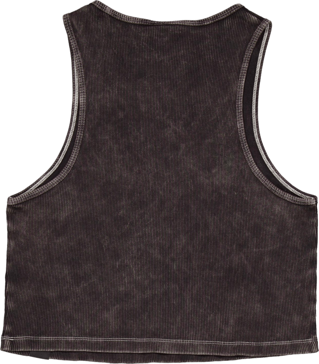 Newington Vest W Dble Dye/acid Wash Black - Bild 2