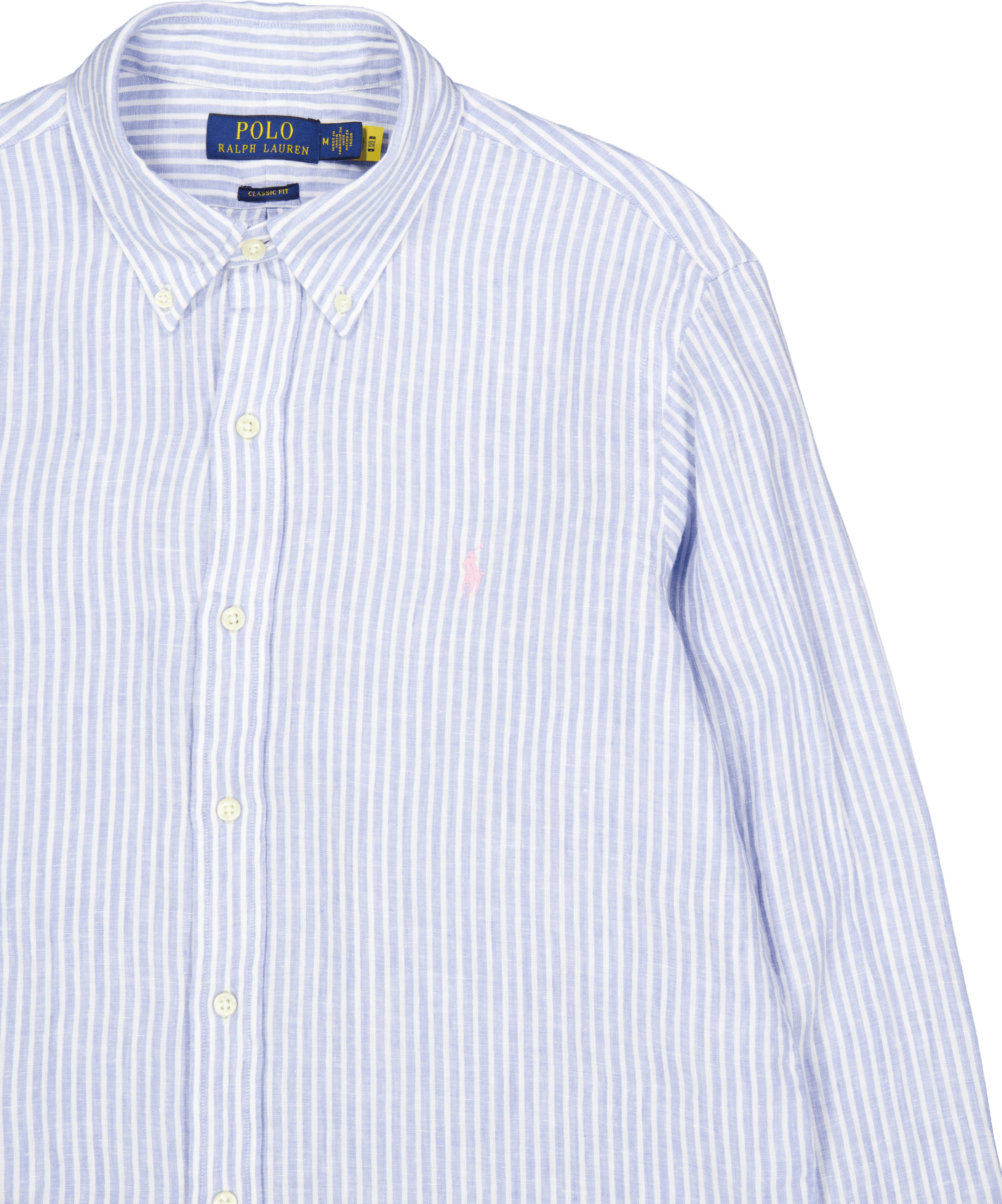 Classic Fit Striped Shirt Blue / White - Bild 3
