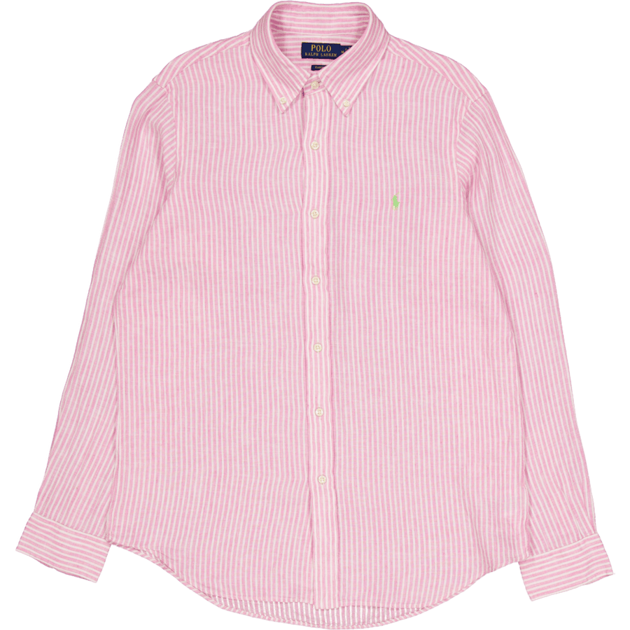 Classic Fit Striped Shirt Pink / White
