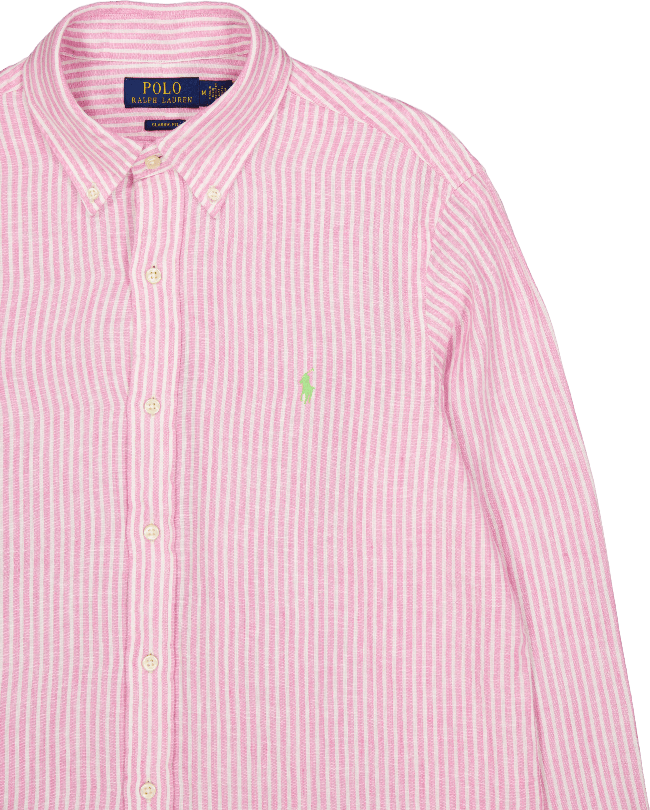 Classic Fit Striped Shirt Pink / White - Bild 3