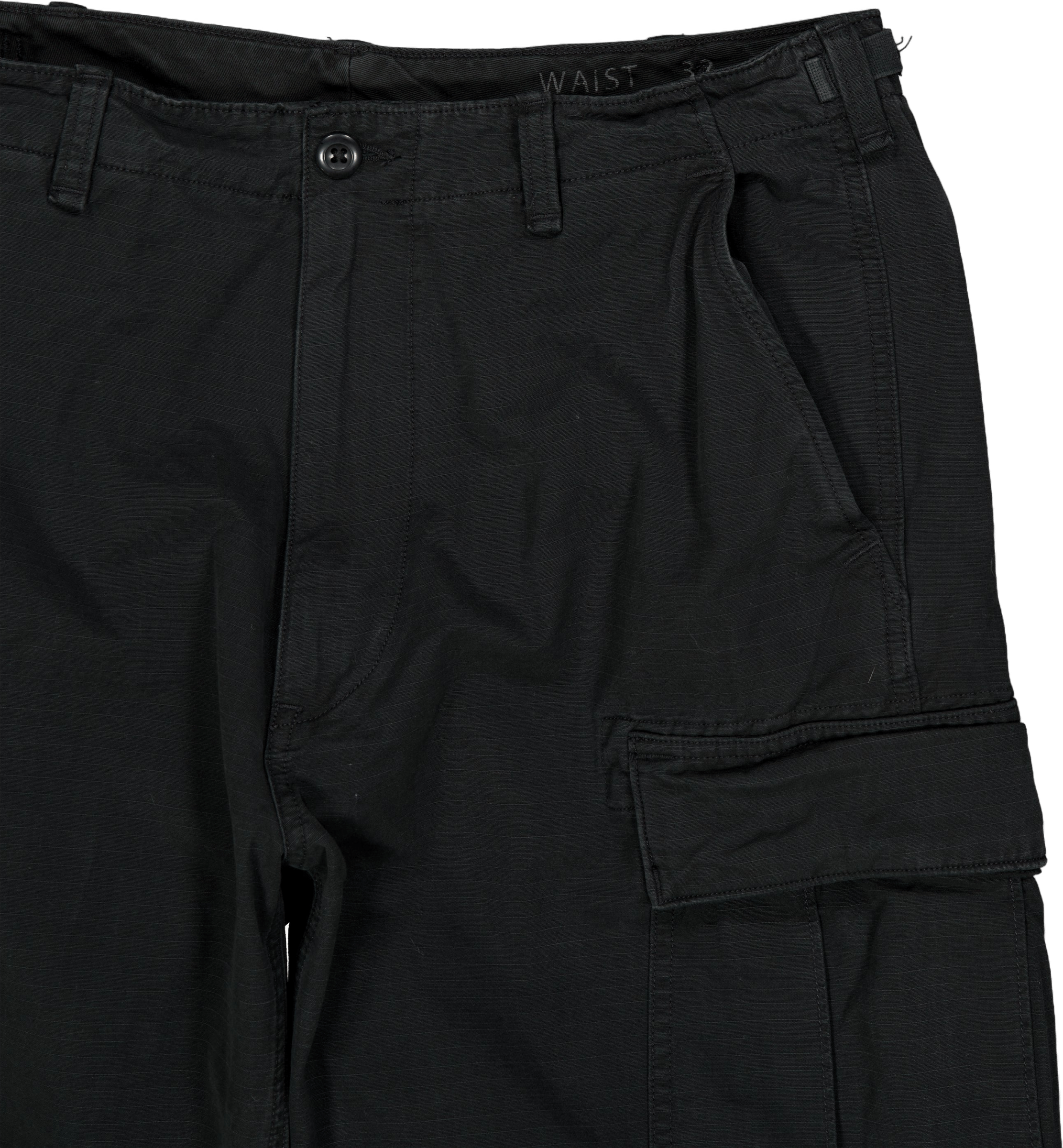 Burroughs Relaxed Fit Ripstop Cargo Pant Polo Black - Bild 3