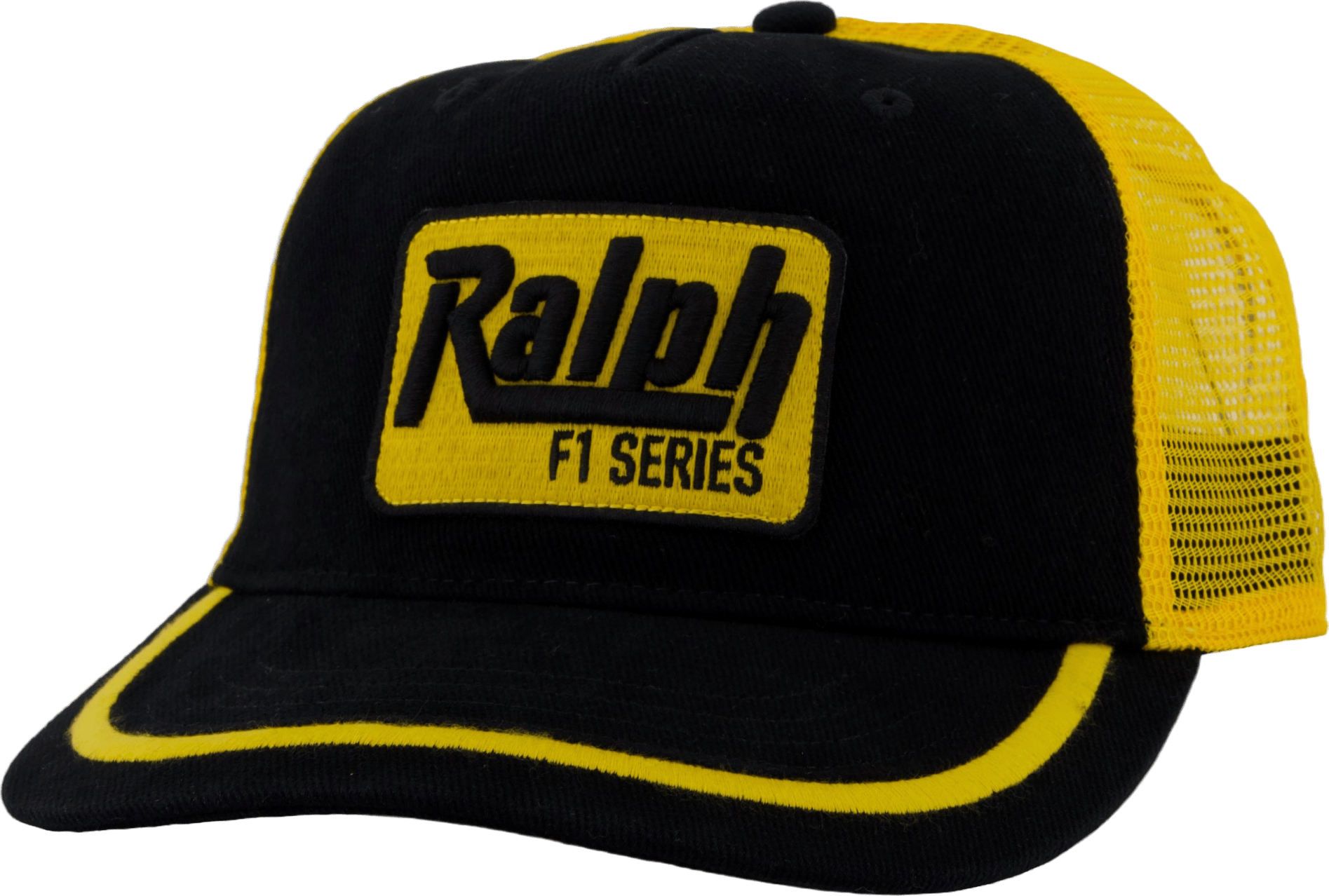 Racing-Patch Twill Trucker Cap Polo Black Multi