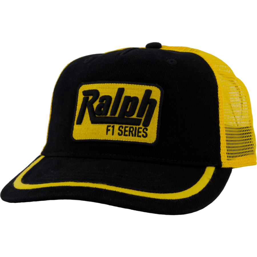 Racing-Patch Twill Trucker Cap Polo Black Multi