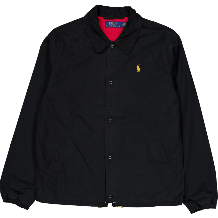 Lunar New Year Dragon Coach Jacket Polo Black