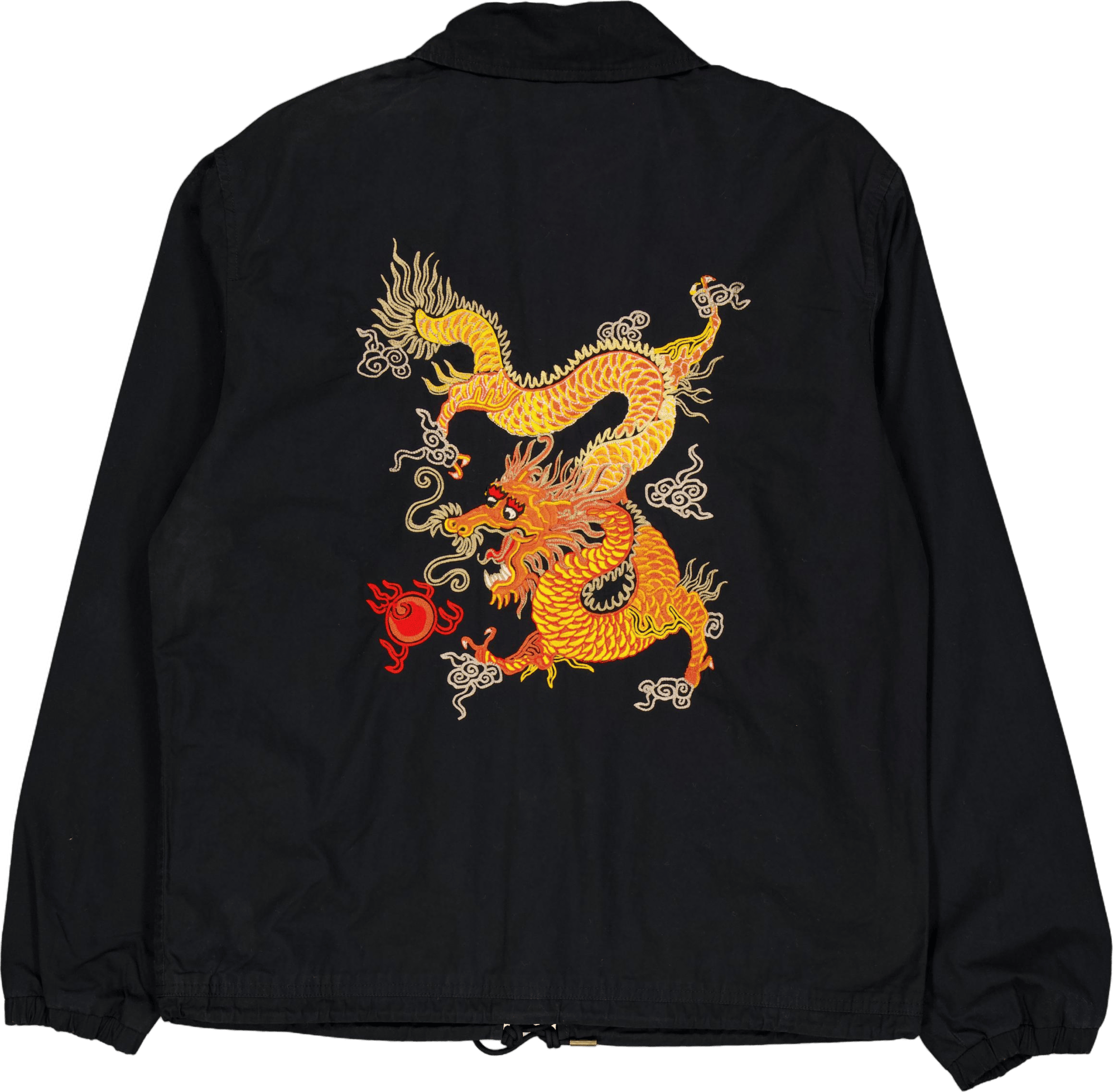 Lunar New Year Dragon Coach Jacket Polo Black - Bild 2
