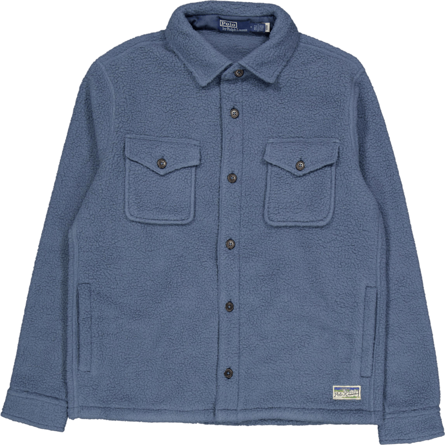 Pile Fleece Overshirt Blue Corsair