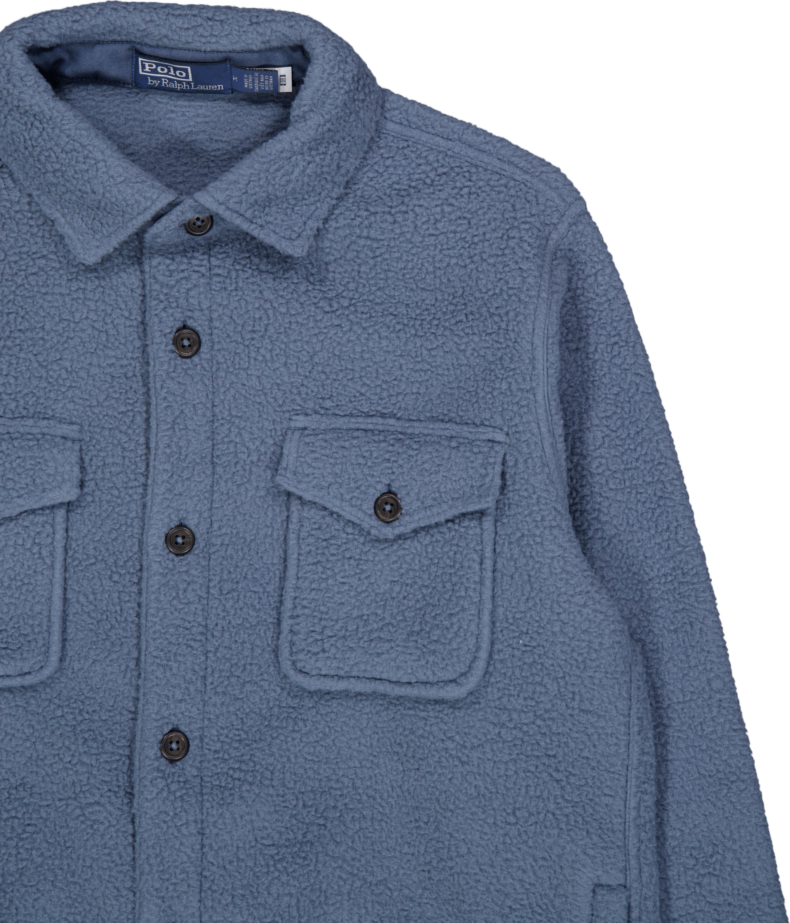 Pile Fleece Overshirt Blue Corsair - Bild 3