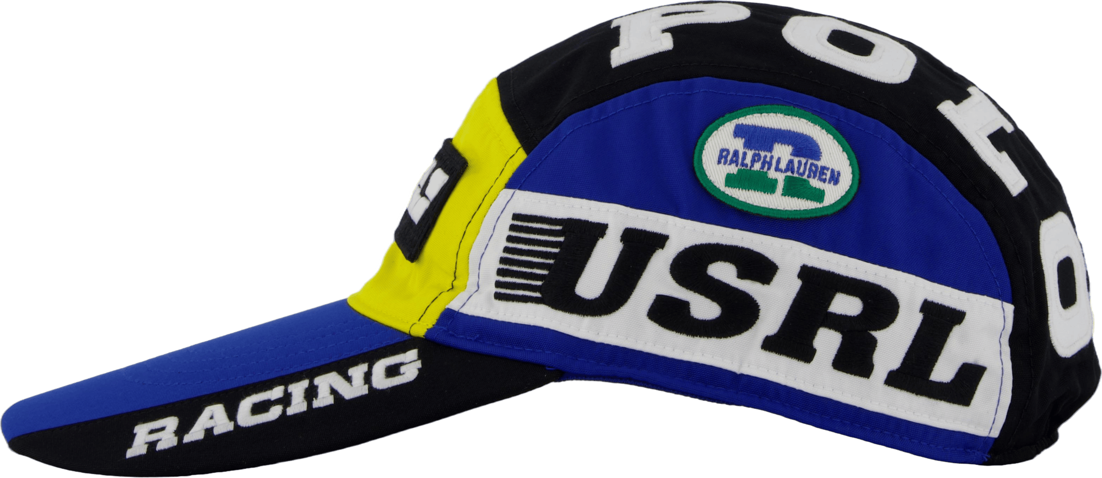 Color-Blocked Long-Bill Cap Polo Black / Sapphire Star - Bild 2