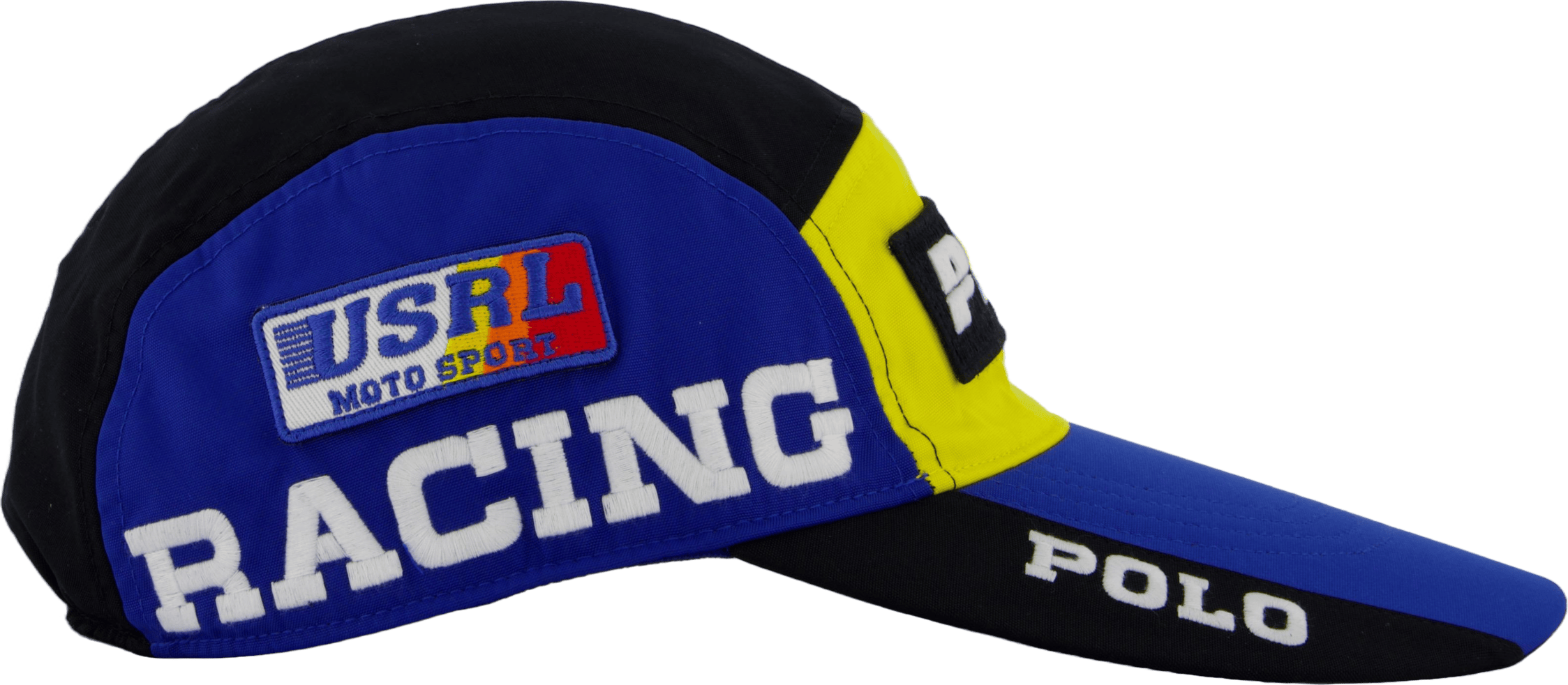 Color-Blocked Long-Bill Cap Polo Black / Sapphire Star - Bild 4