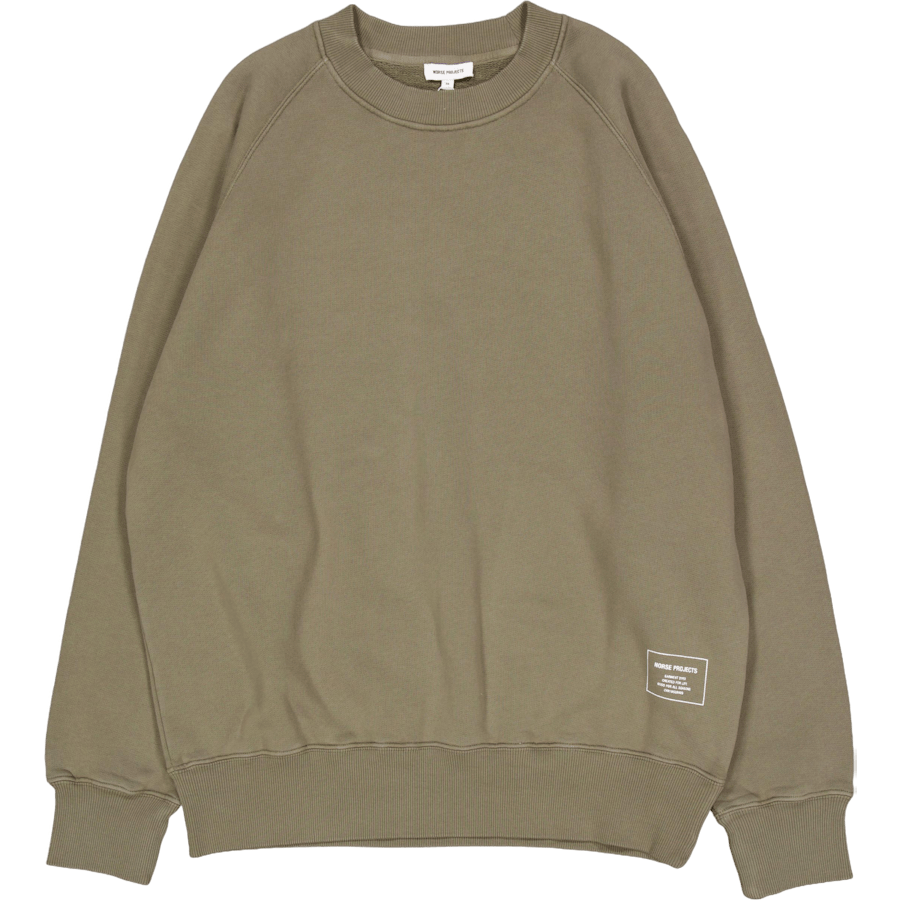 Marten Relaxed Organic Raglan Sediment Green