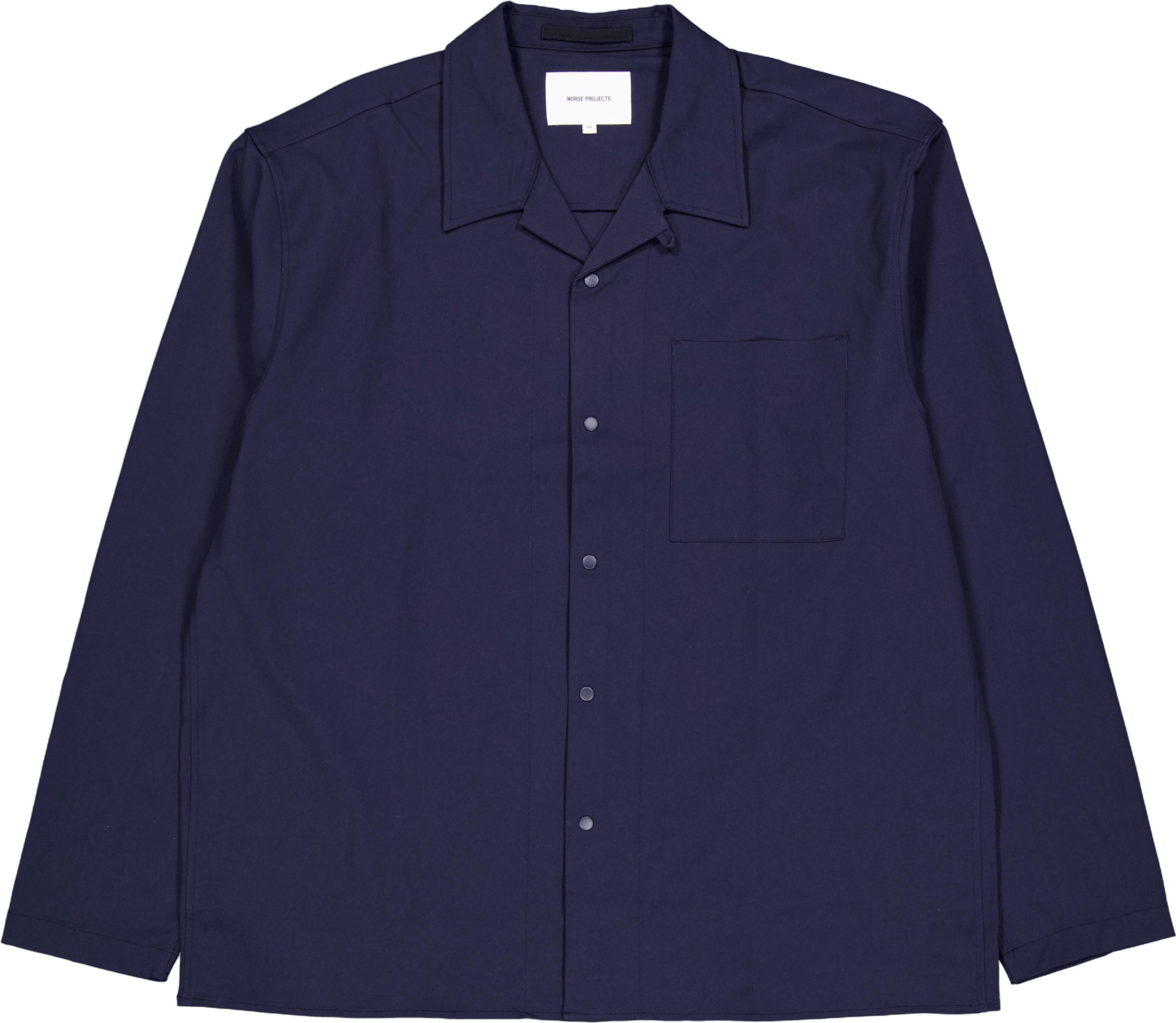 Carsten Solotex Twill Shirt Ls Dark Navy