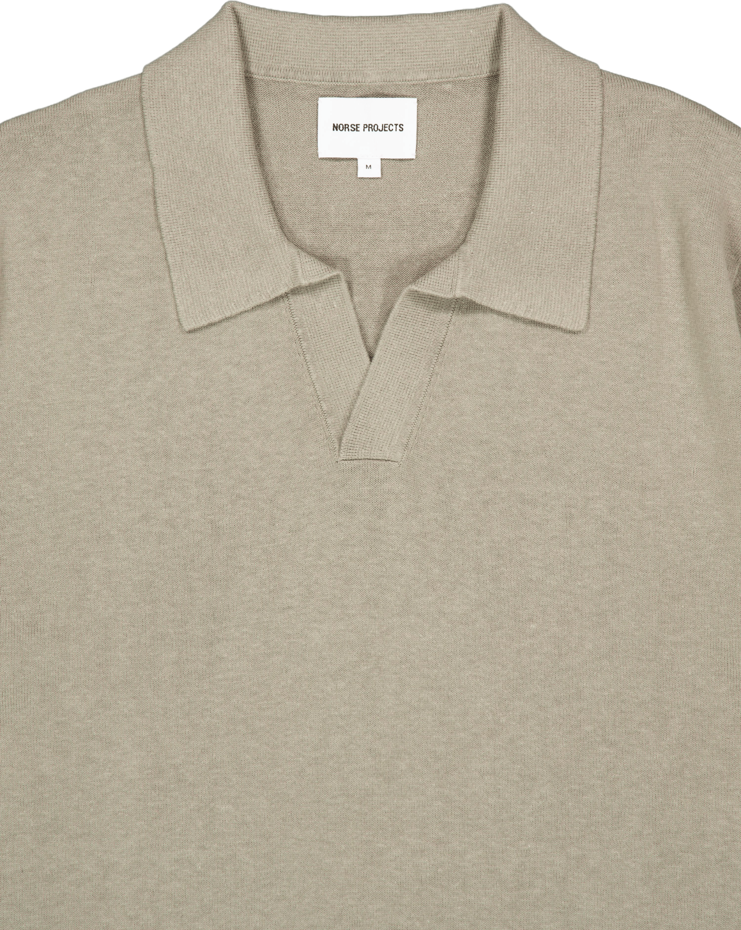 Leif Cotton Linen Polo Clay - Bild 3