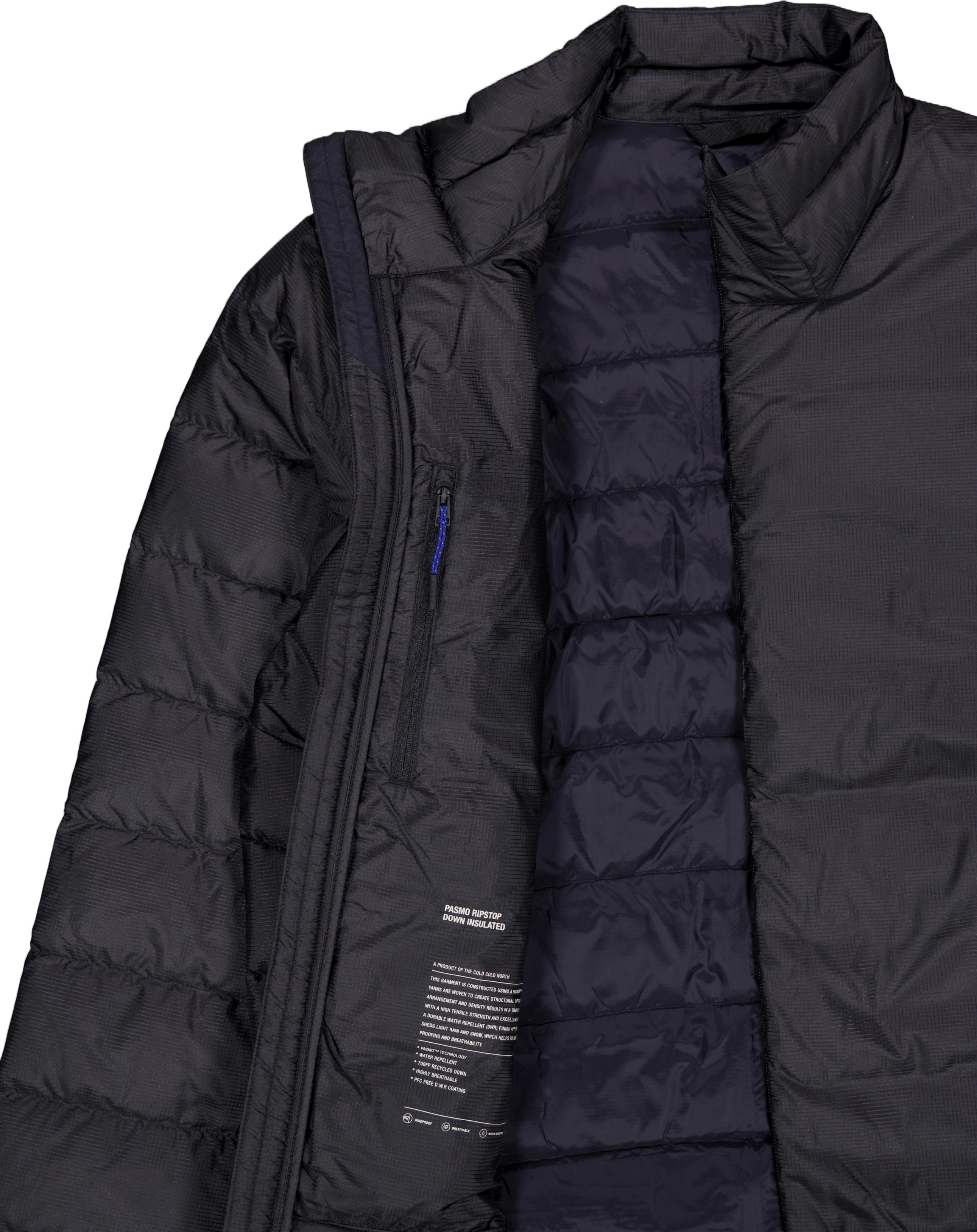Pasmo Rip Down Jacket Black - Bild 4
