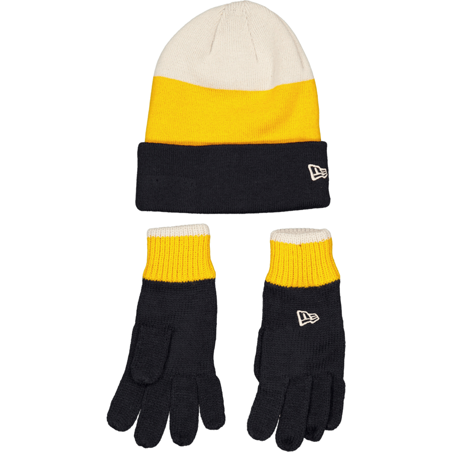 Yth Stripe Beanie Gloves Newe Nvyrgd