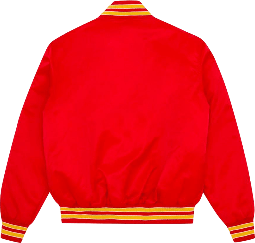 College Satin Bomber Red - Bild 2