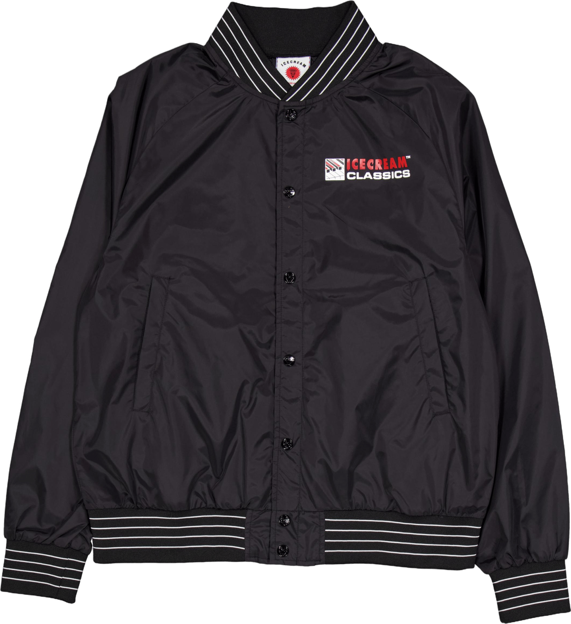 Nylon Bomber Jacket Black