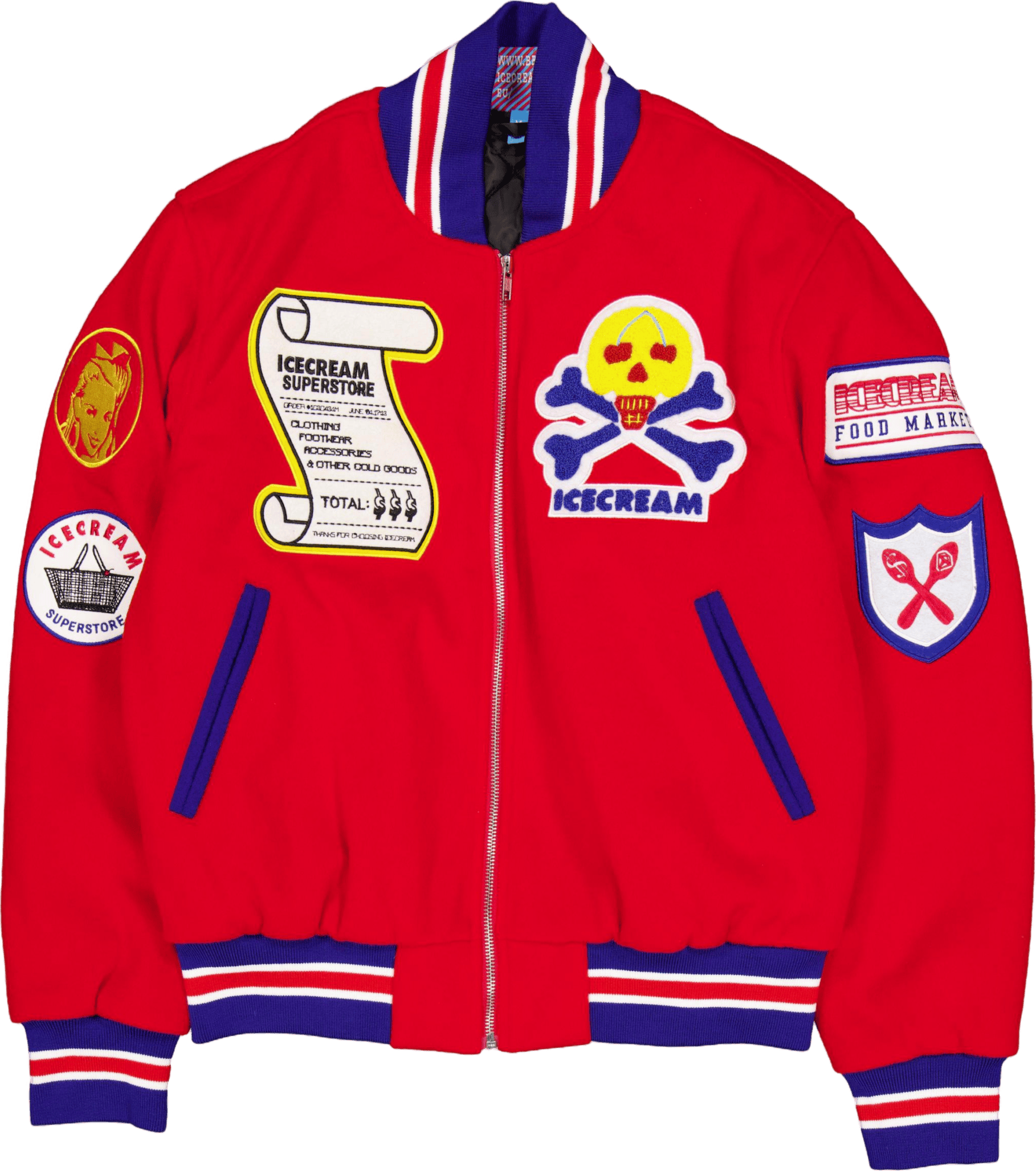 Icecream Supplies Varsity Jack Red